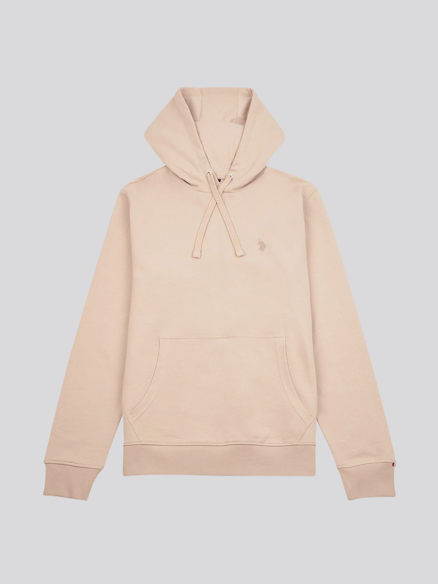 Mens Double Horsemen Loopback Hoodie Doeskin - Image 6