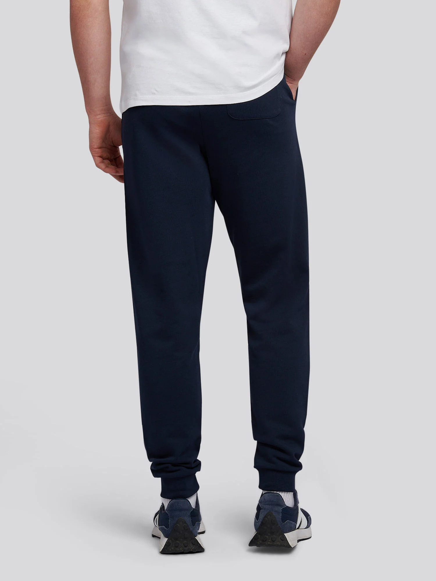Mens Double Horsemen Loopback Jogger Dark Sapphire Navy / Haute Red DHM - Image 4