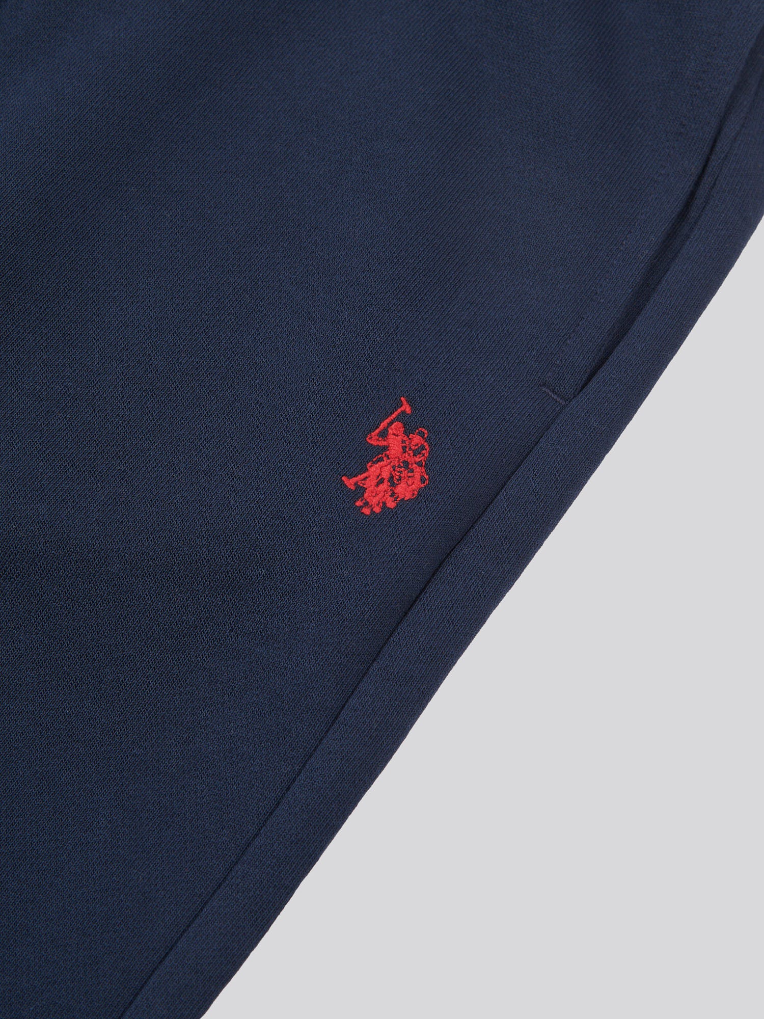 Mens Double Horsemen Loopback Jogger Dark Sapphire Navy / Haute Red DHM - Image 7