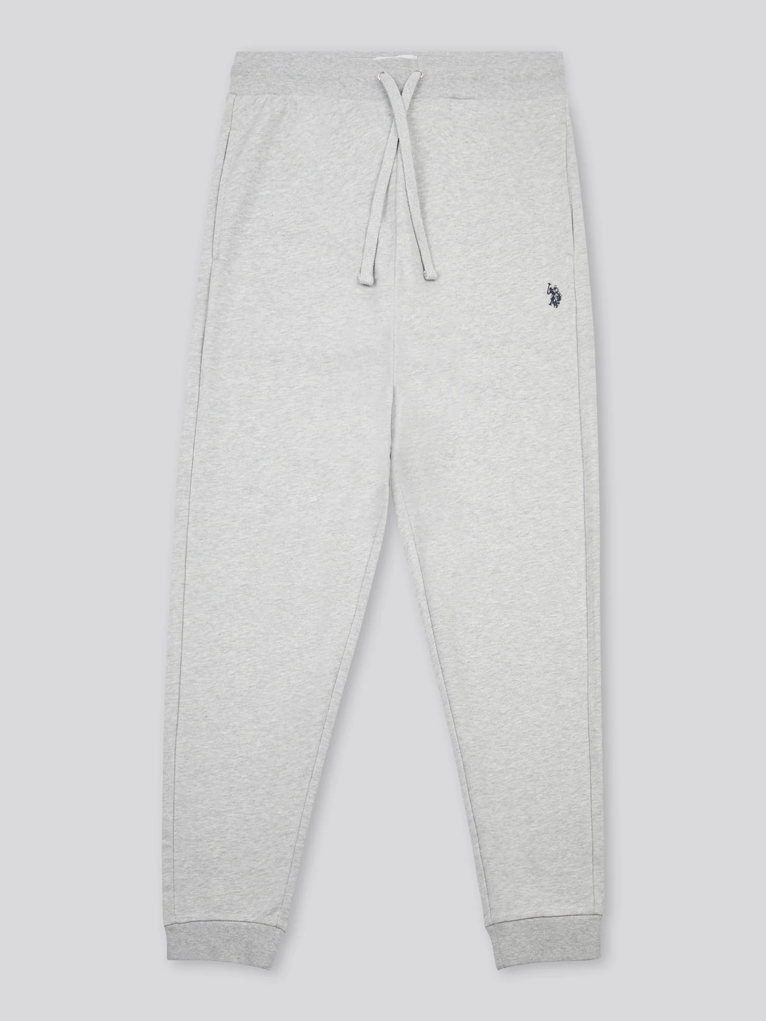 Mens Double Horsemen Loopback Jogger Mid Grey Marl - Image 6