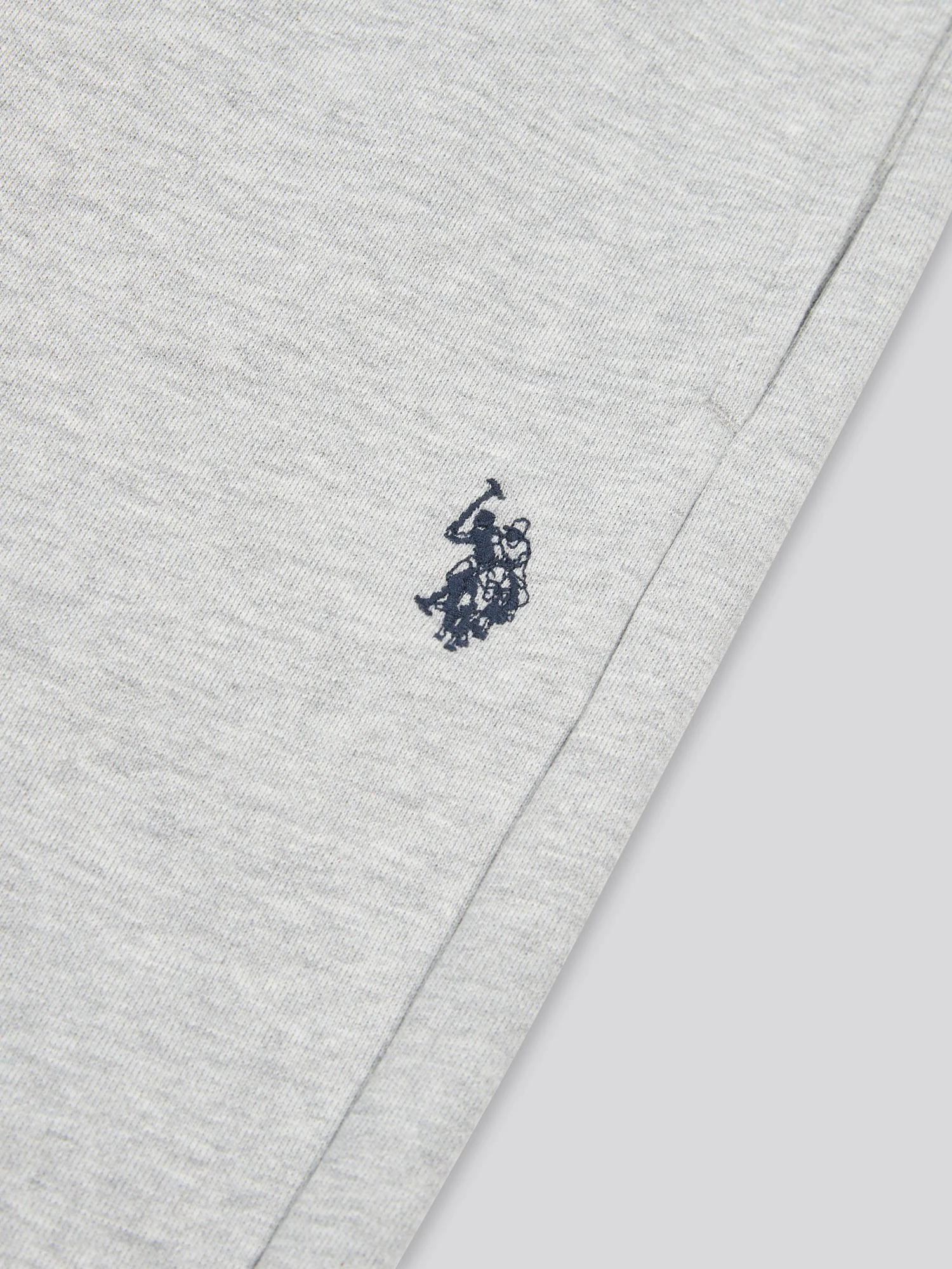 Mens Double Horsemen Loopback Jogger Mid Grey Marl - Image 8