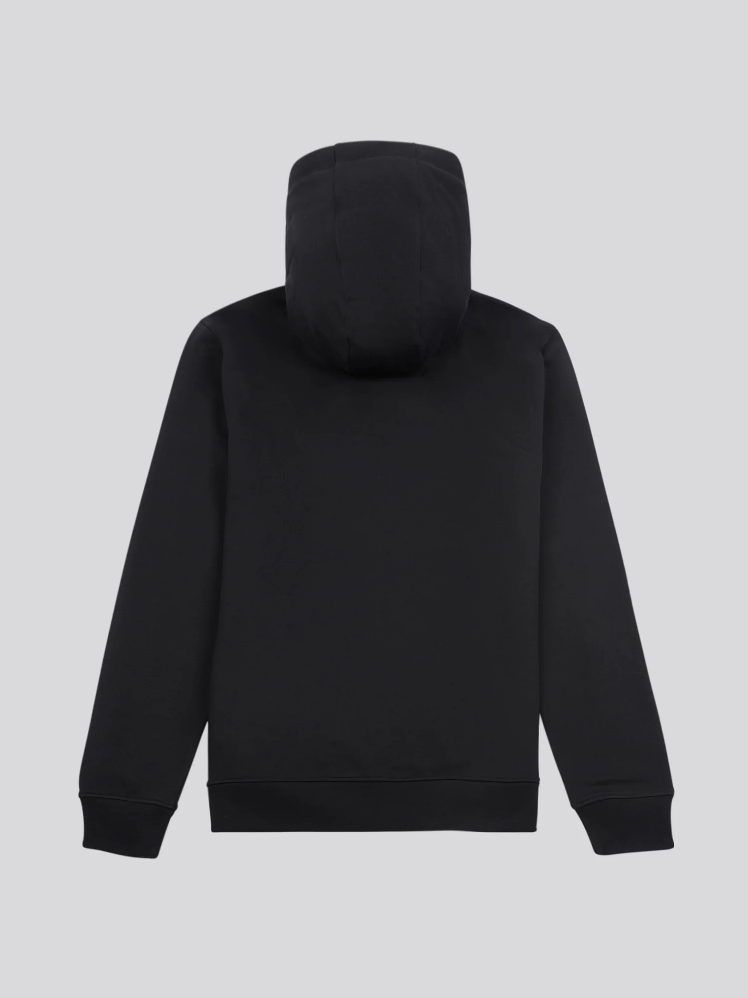 Mens Double Horsemen Loopback Zip Hoodie Black Bright White DHM - Image 7