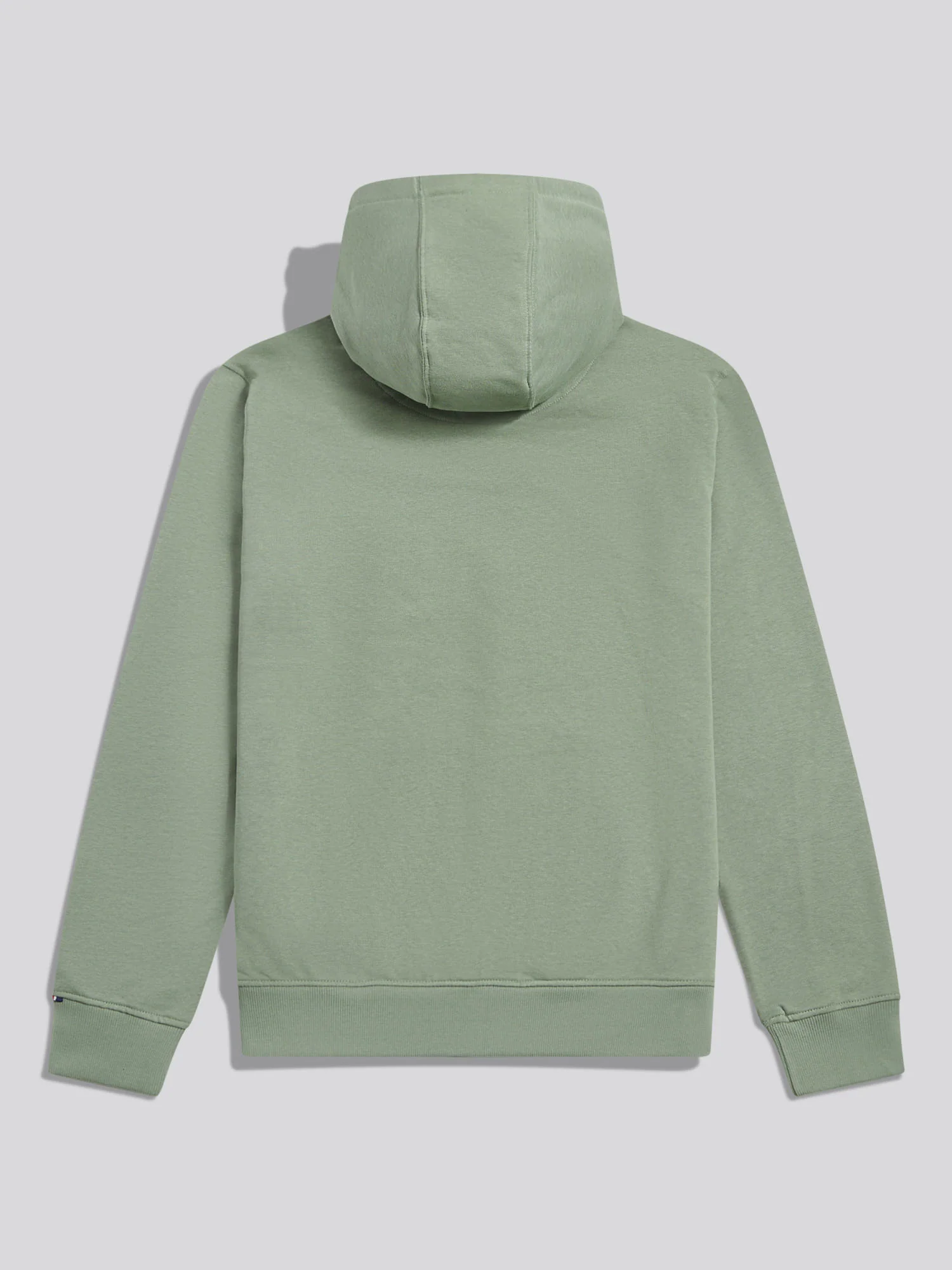 Mens Double Horsemen Loopback Zip Hoodie Sea Spray - Image 8