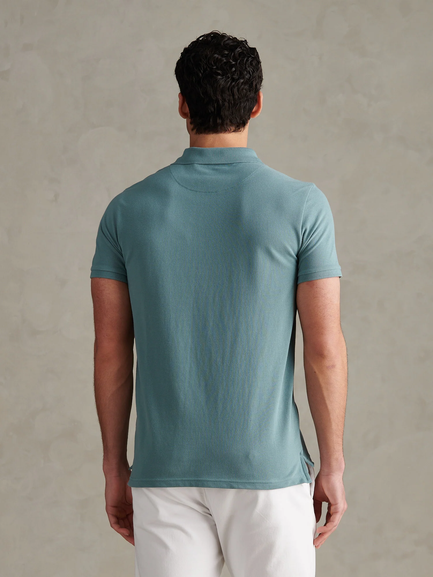 Mens Double Horsemen Polo Shirt Arctic - Image 4