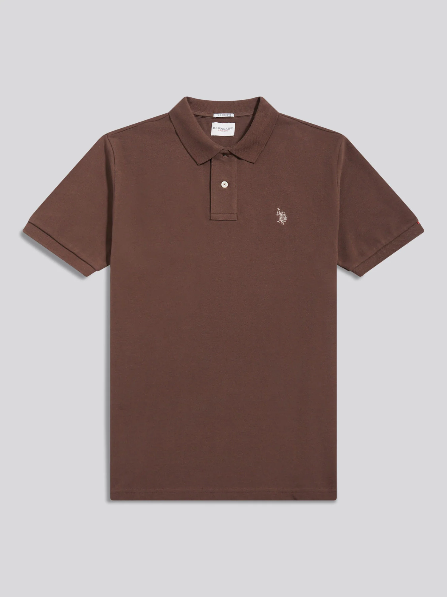 Mens Double Horsemen Polo Shirt Chocolate Martini - Image 5