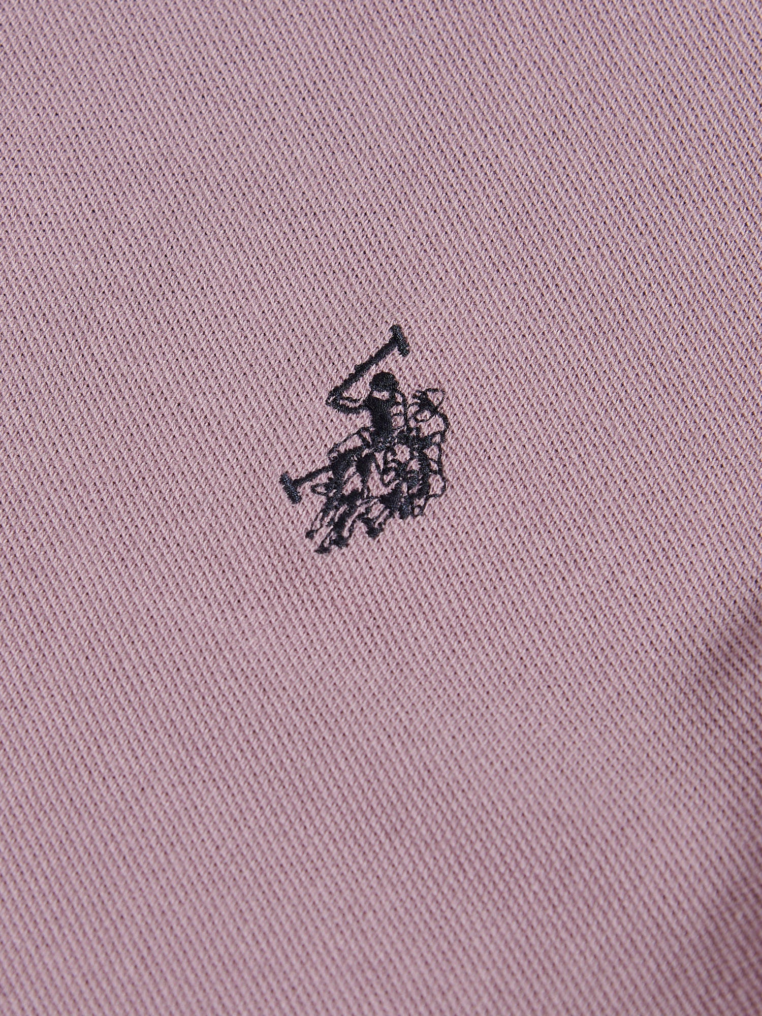 Mens Double Horsemen Polo Shirt Elderberry - Image 7