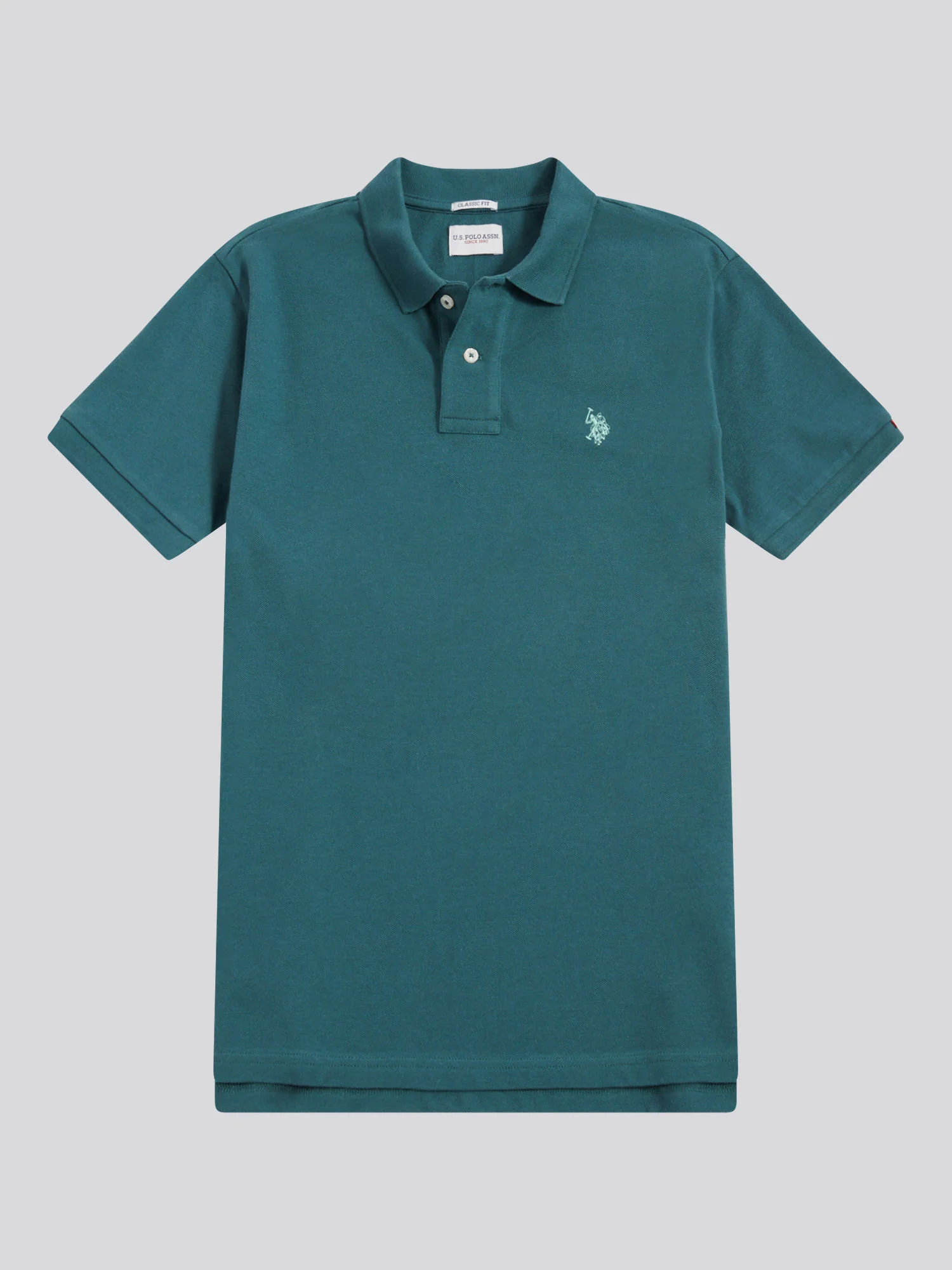 Mens Double Horsemen Polo Shirt Mediterranea - Image 5