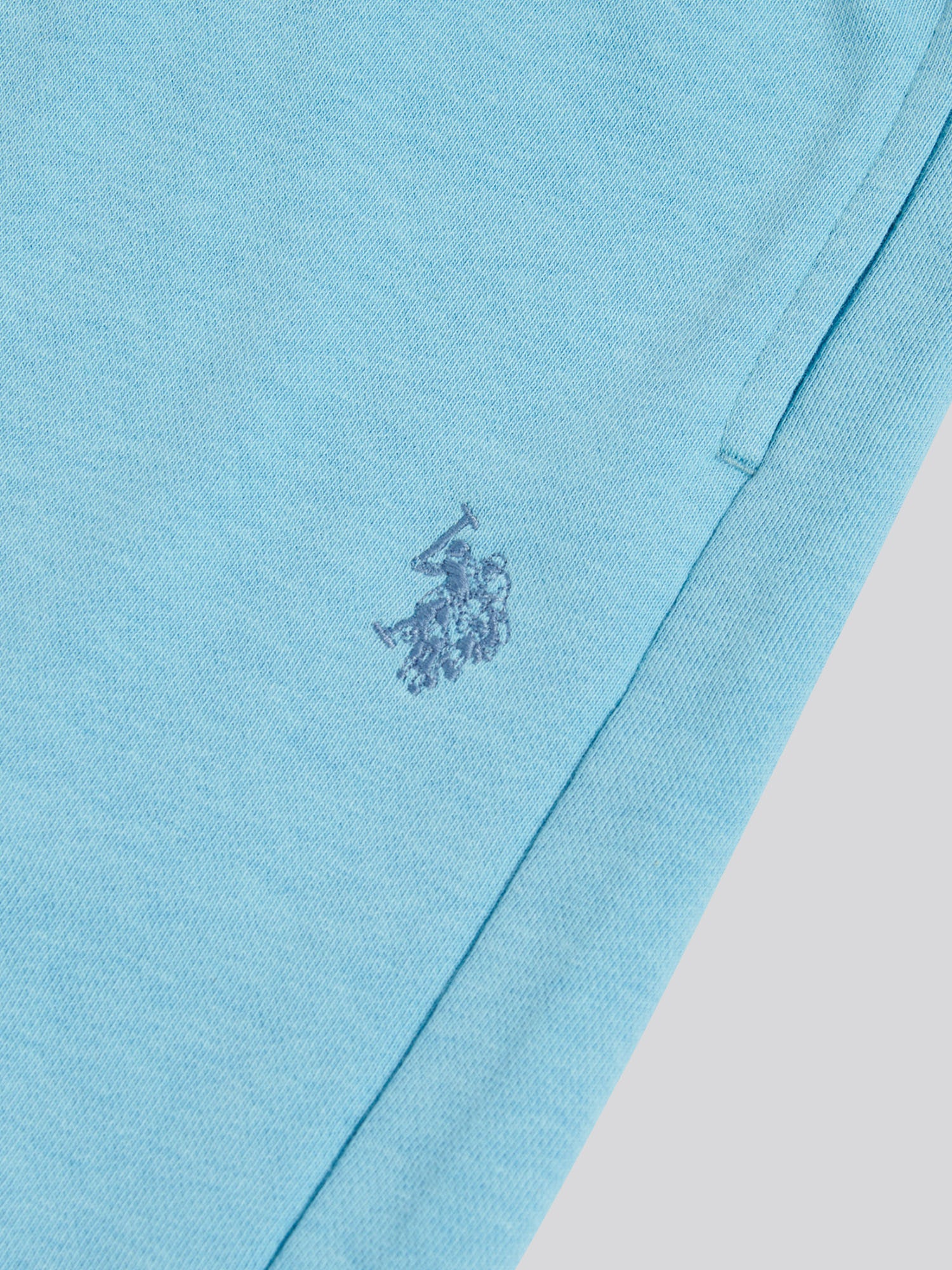 Mens Double Horsemen Sweat Shorts Air Blue - Image 7