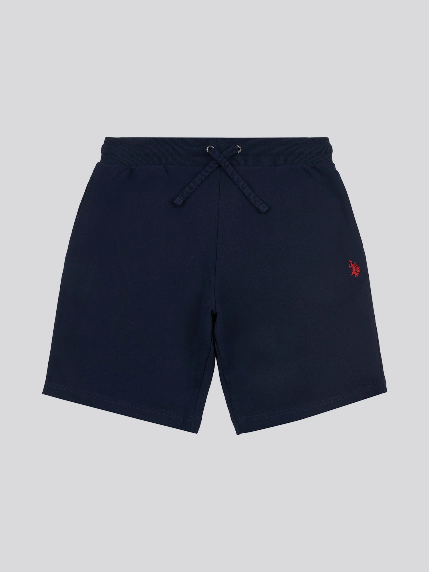 Mens Double Horsemen Sweat Shorts Dark Sapphire Navy / Haute Red DHM - Image 5