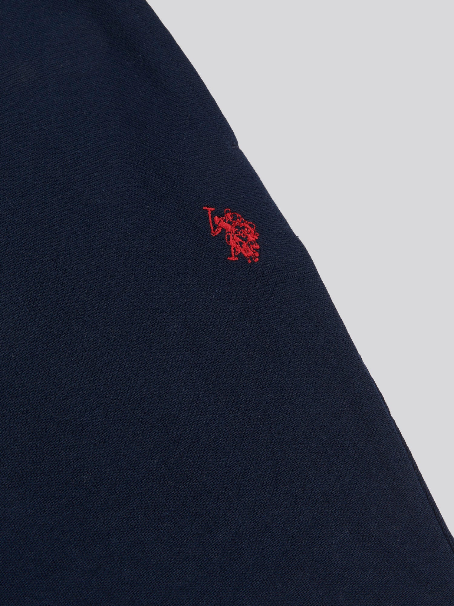 Mens Double Horsemen Sweat Shorts Dark Sapphire Navy / Haute Red DHM - Image 6