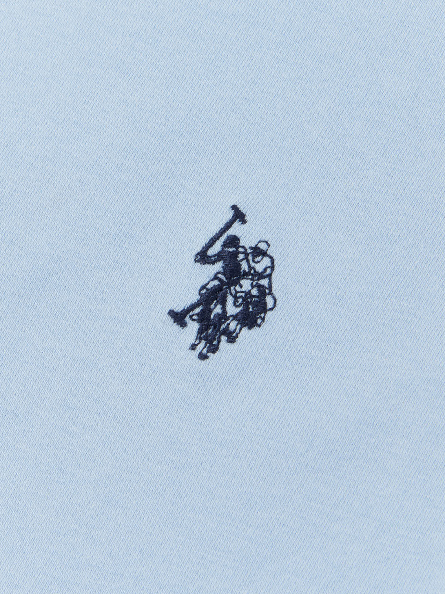 Mens Double Horsemen T-Shirt Chambray Blue - Image 6