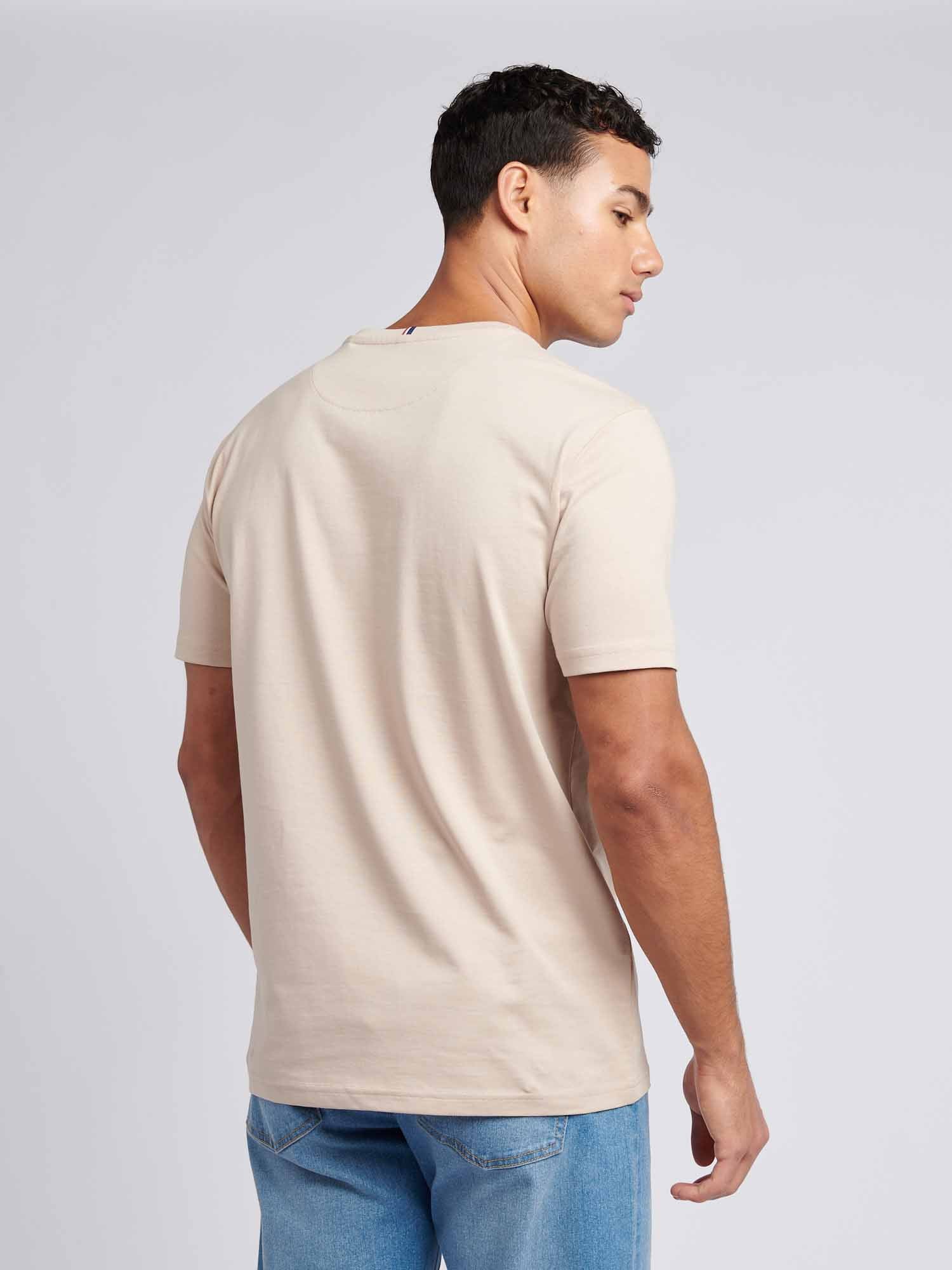Mens Double Horsemen T-Shirt Doeskin - Image 4