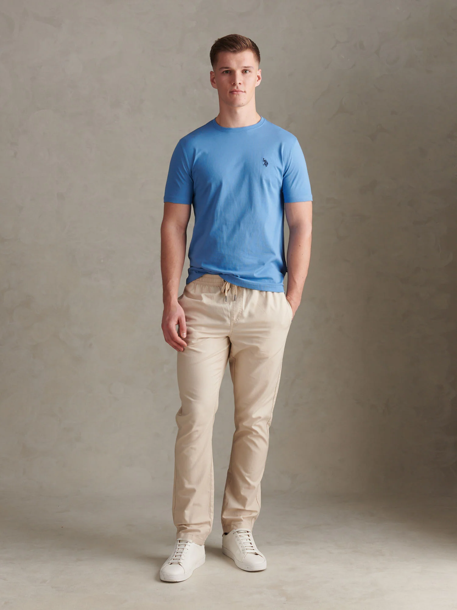 Mens Double Horsemen T-Shirt Riviera - Image 3