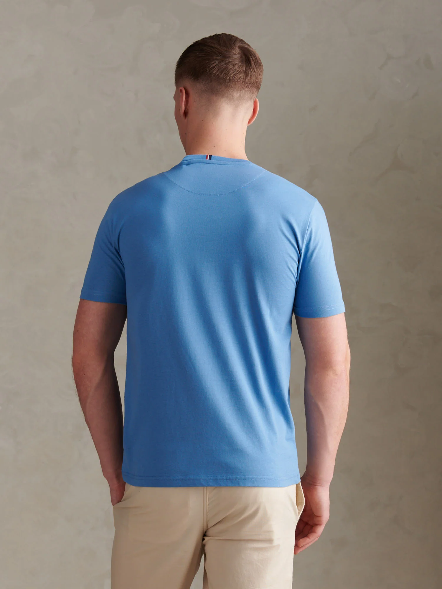 Mens Double Horsemen T-Shirt Riviera - Image 4