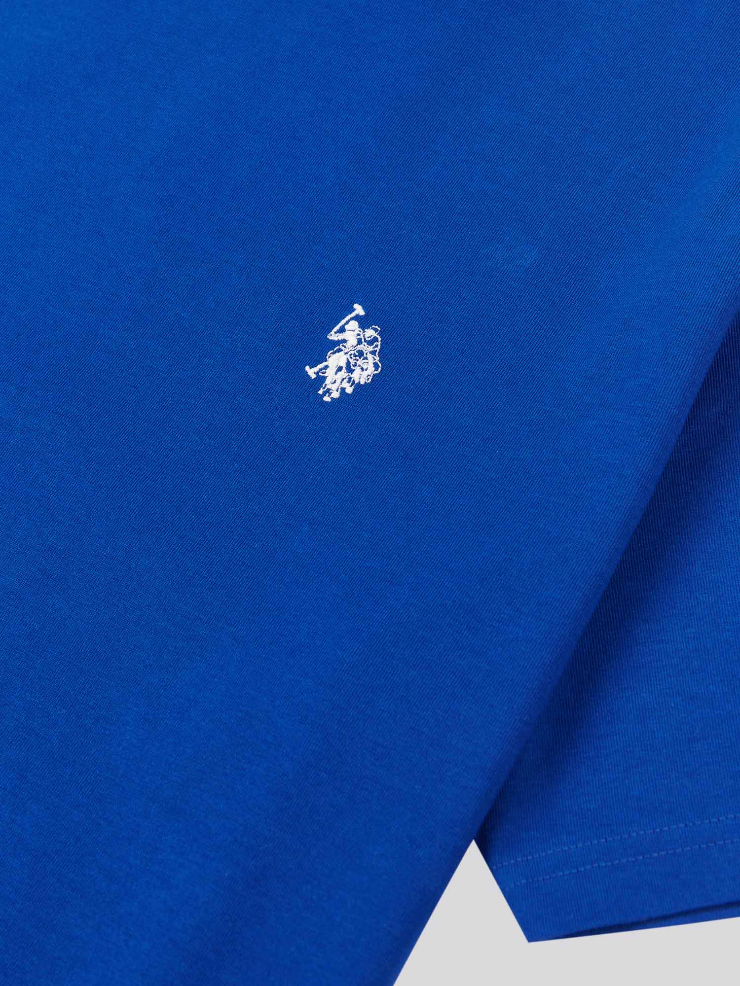 Mens Double Horsemen T-Shirt Sodalite Blue - Image 6
