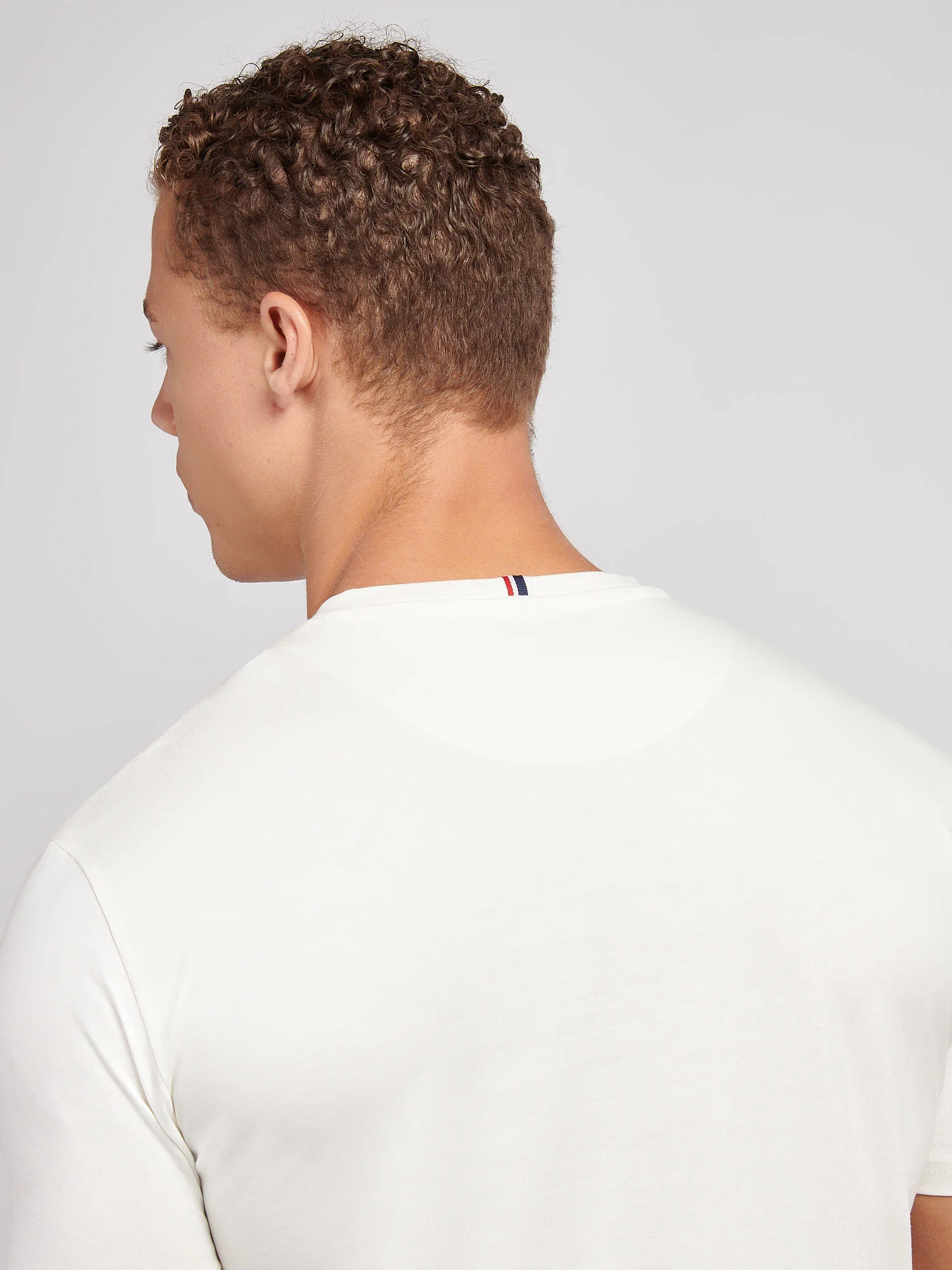 Mens Double Horsemen T-Shirt Whisper White - Image 5