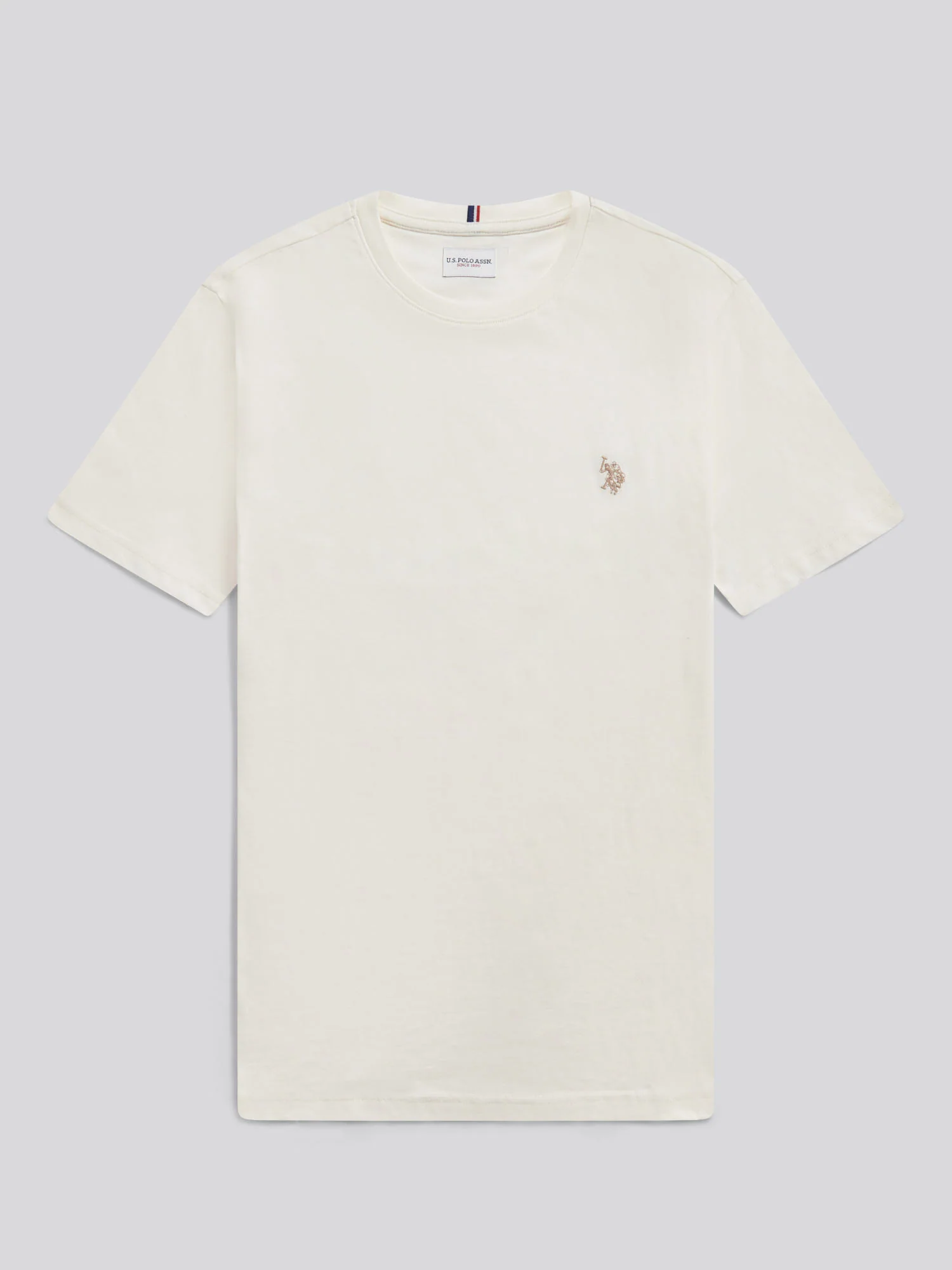 Mens Double Horsemen T-Shirt Whisper White - Image 7