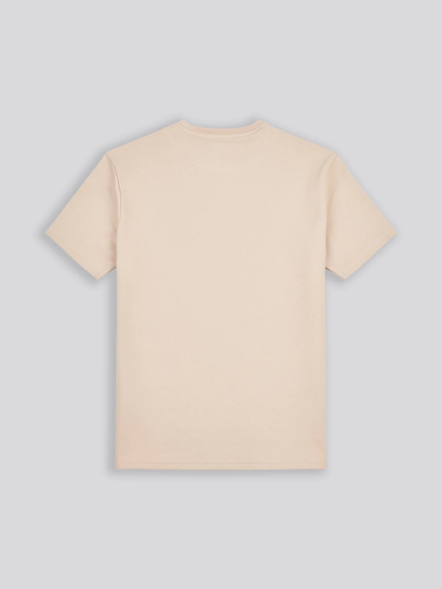 Mens Double Horsemen Twill T-Shirt in Doeskin - Image 6