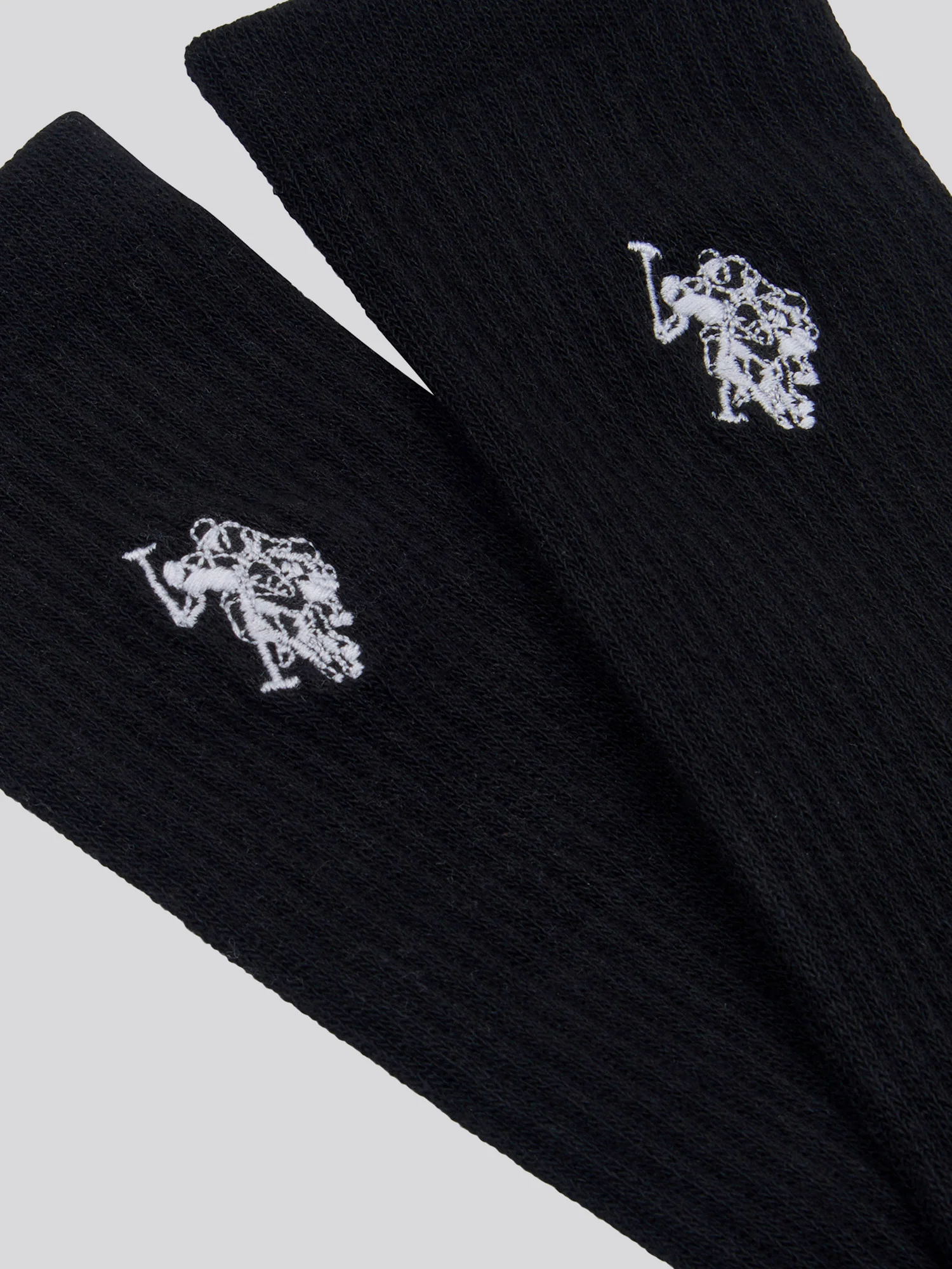 Mens Five Pack Classic Sports Socks in Black - Image 3