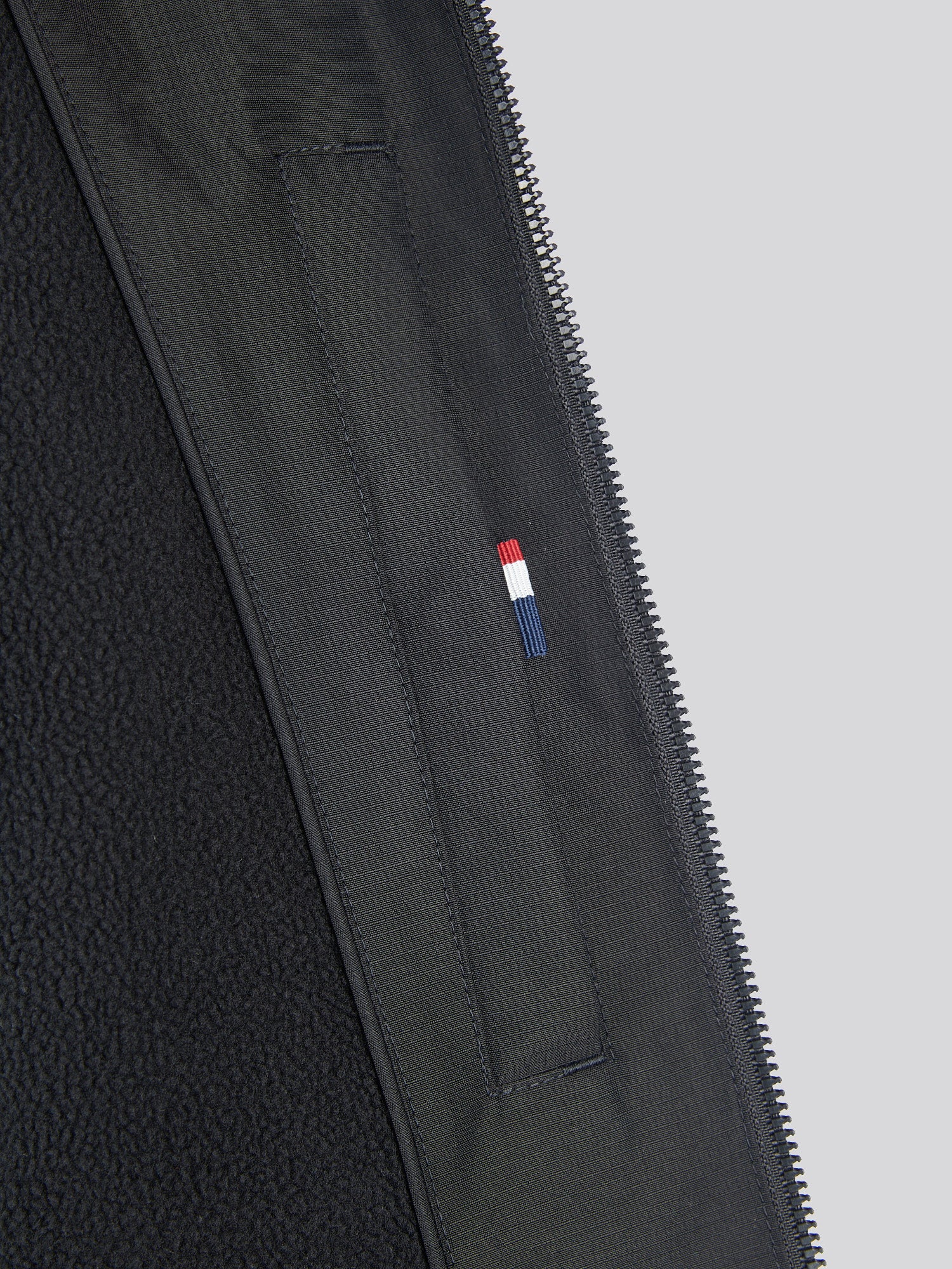 Mens Fleece Lined Winter Rain Jacket in Black - Image 12