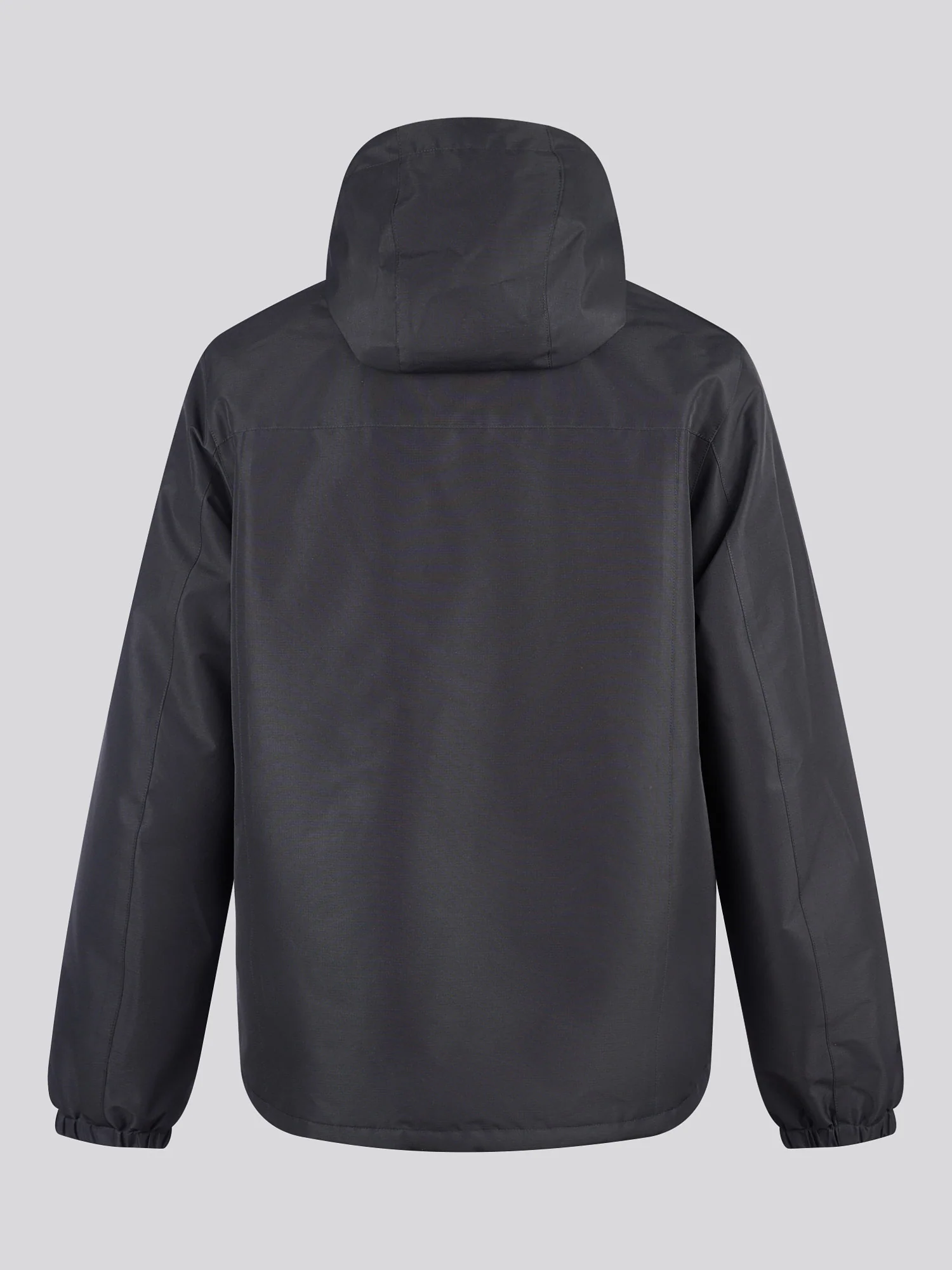 Mens Fleece Lined Winter Rain Jacket in Black - Image 8