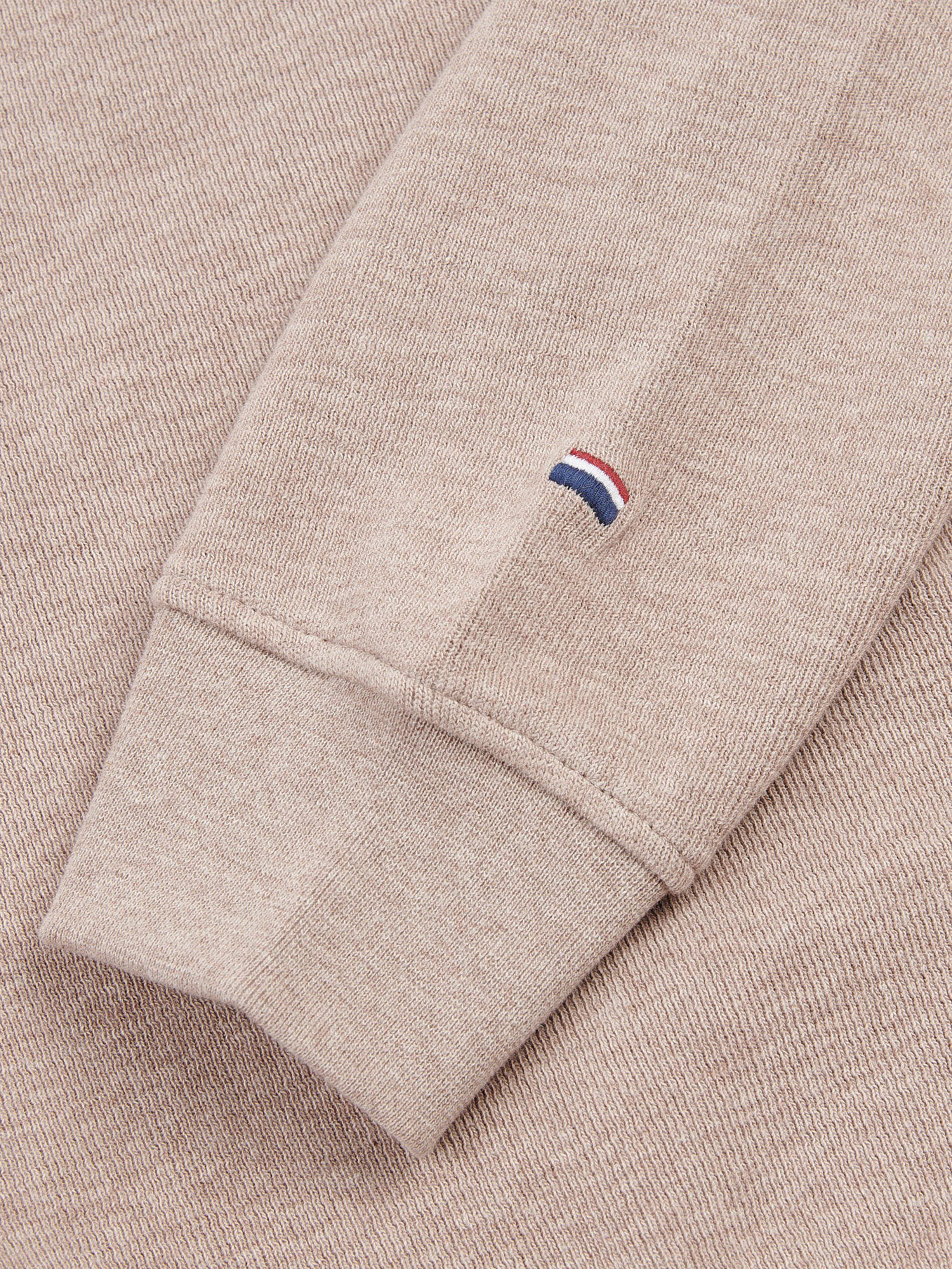 Mens French Rib 1/4 Funnel in Atmosphere Marl - Image 9