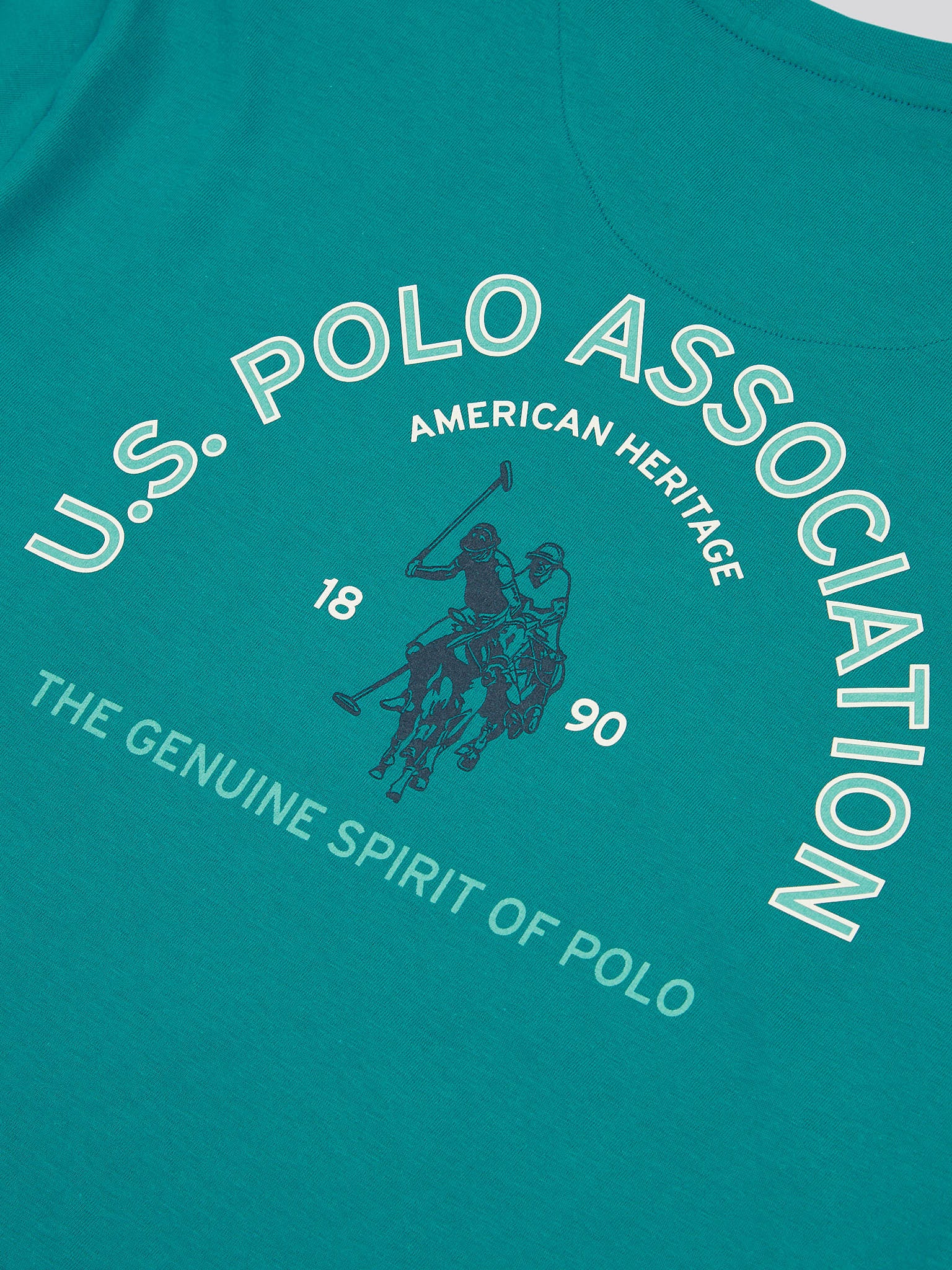 Mens Front/Back Print Graphic T-Shirt in Alexandrite - Image 10