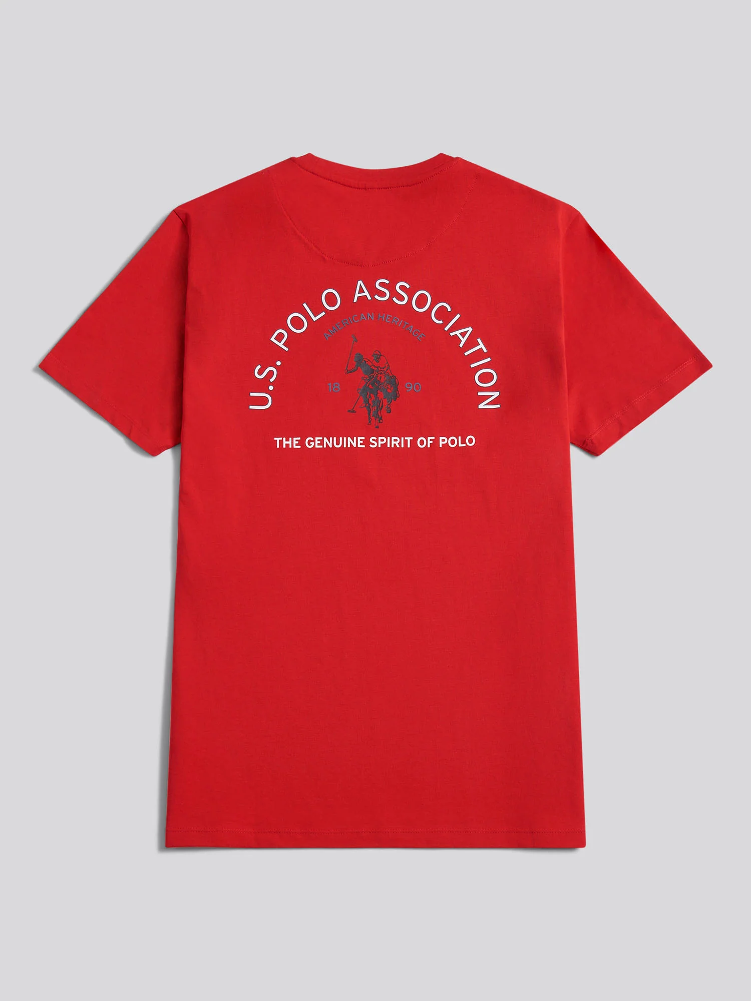 Mens Front/Back Print Graphic T-Shirt in Haute Red - Image 8