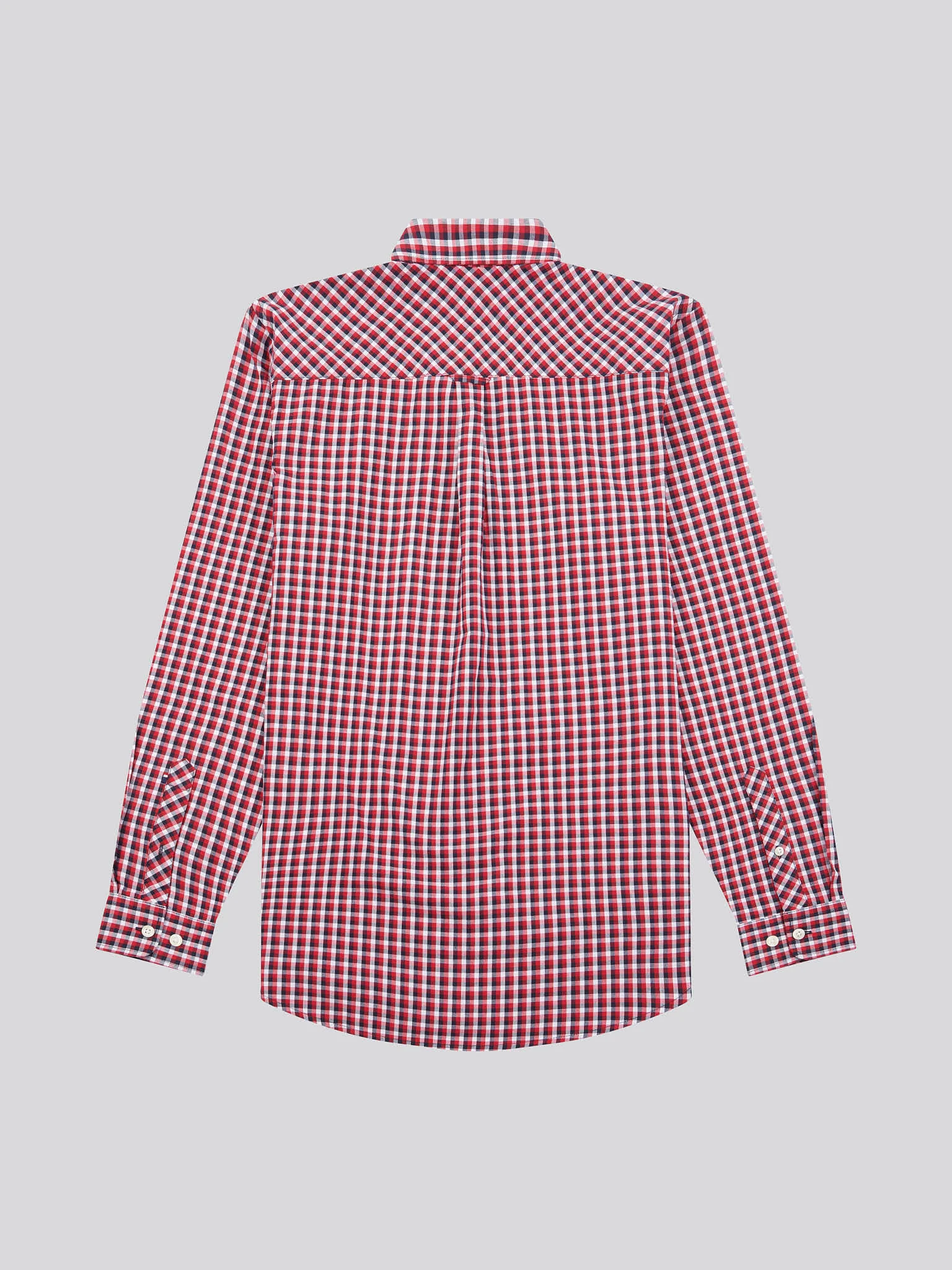 Mens Gingham Shirt in Multi - Image 6