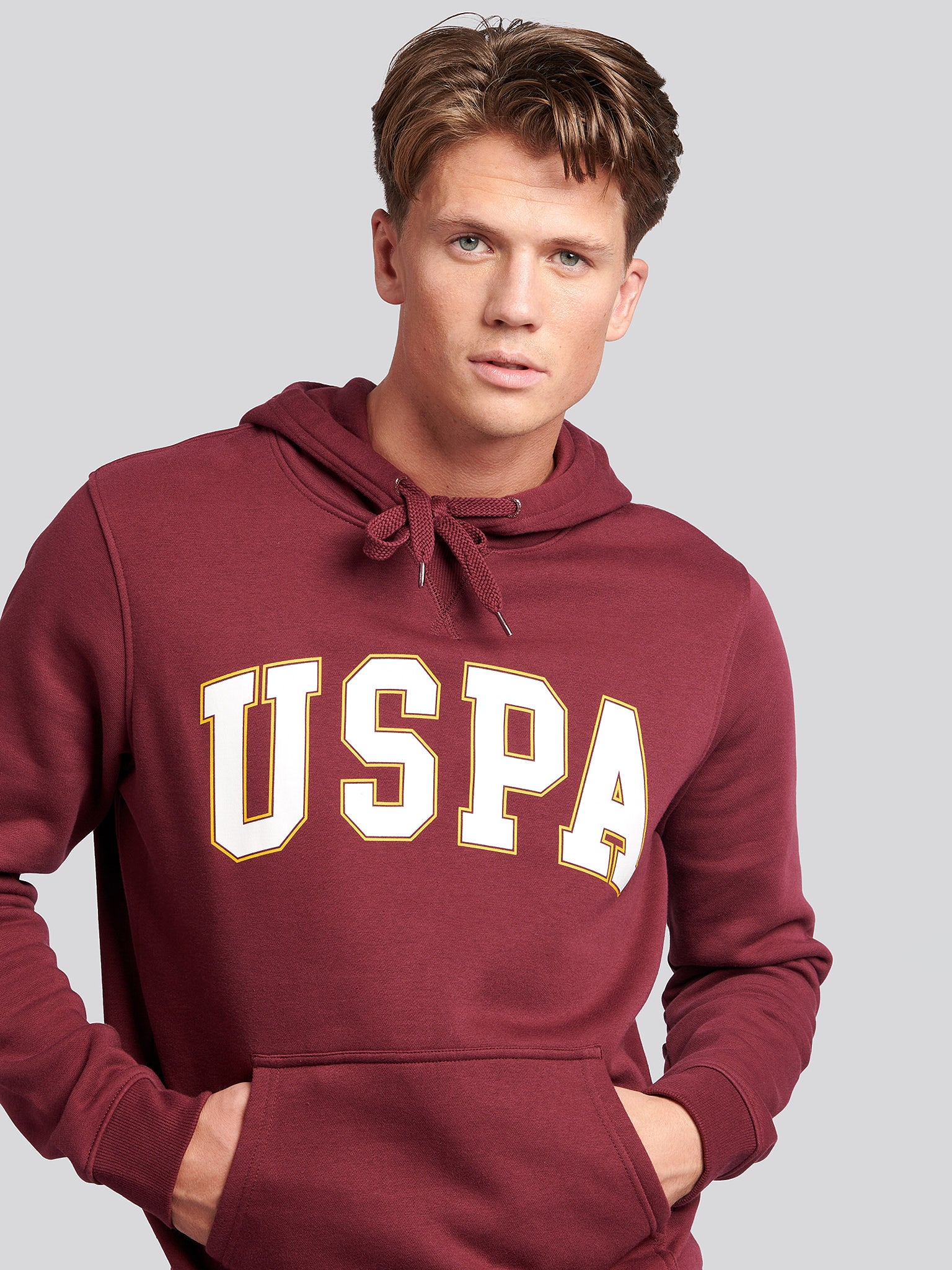 Mens Graphic Hoodie in Windsor Wine - Image 3