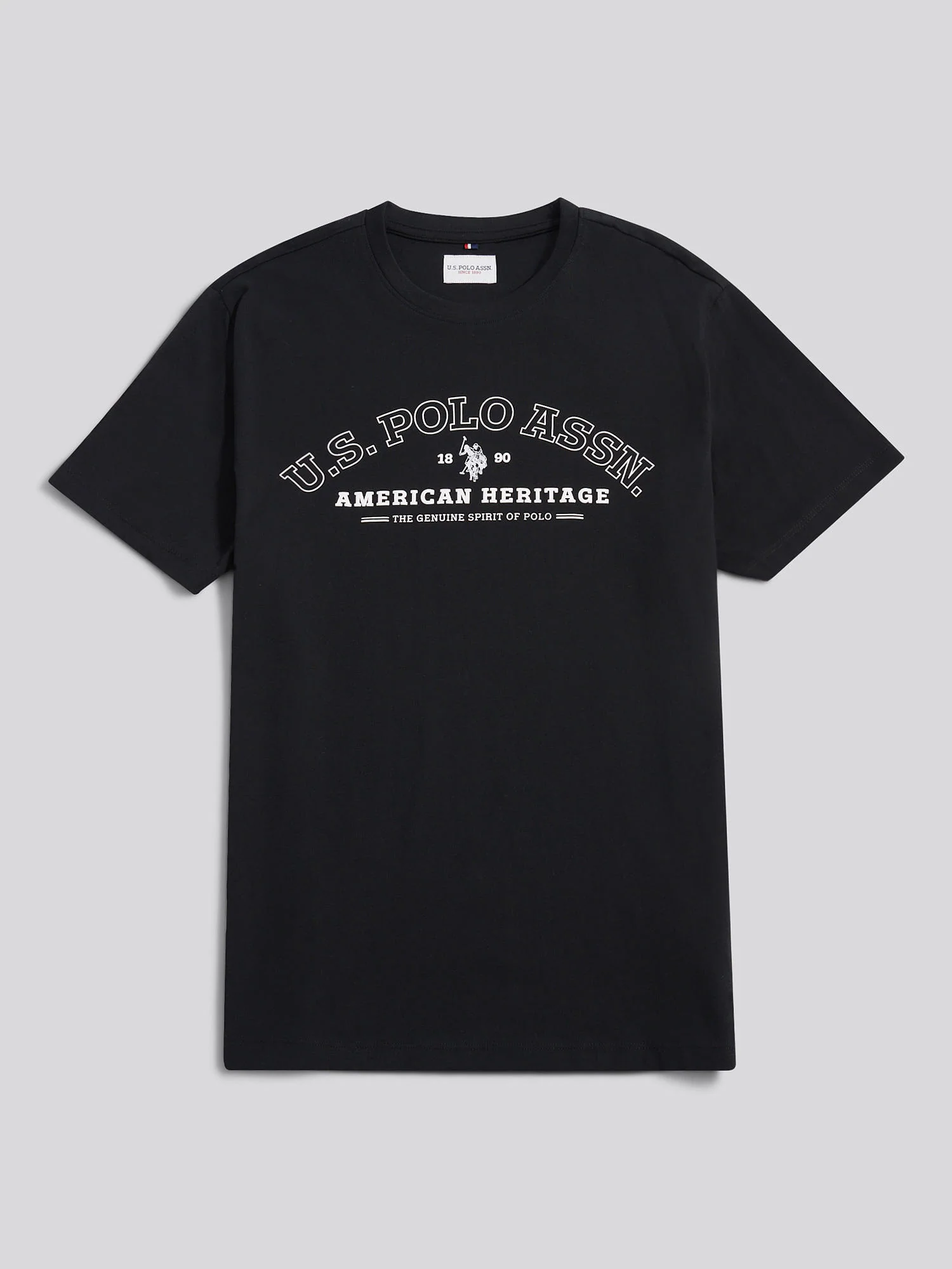Mens Heritage Graphic T-Shirt in Black - Image 6