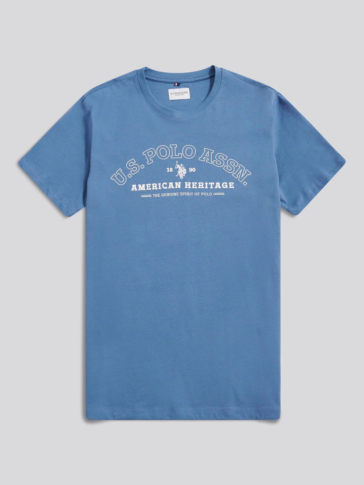 Mens Heritage Graphic T-Shirt in Blue Horizon - Image 5