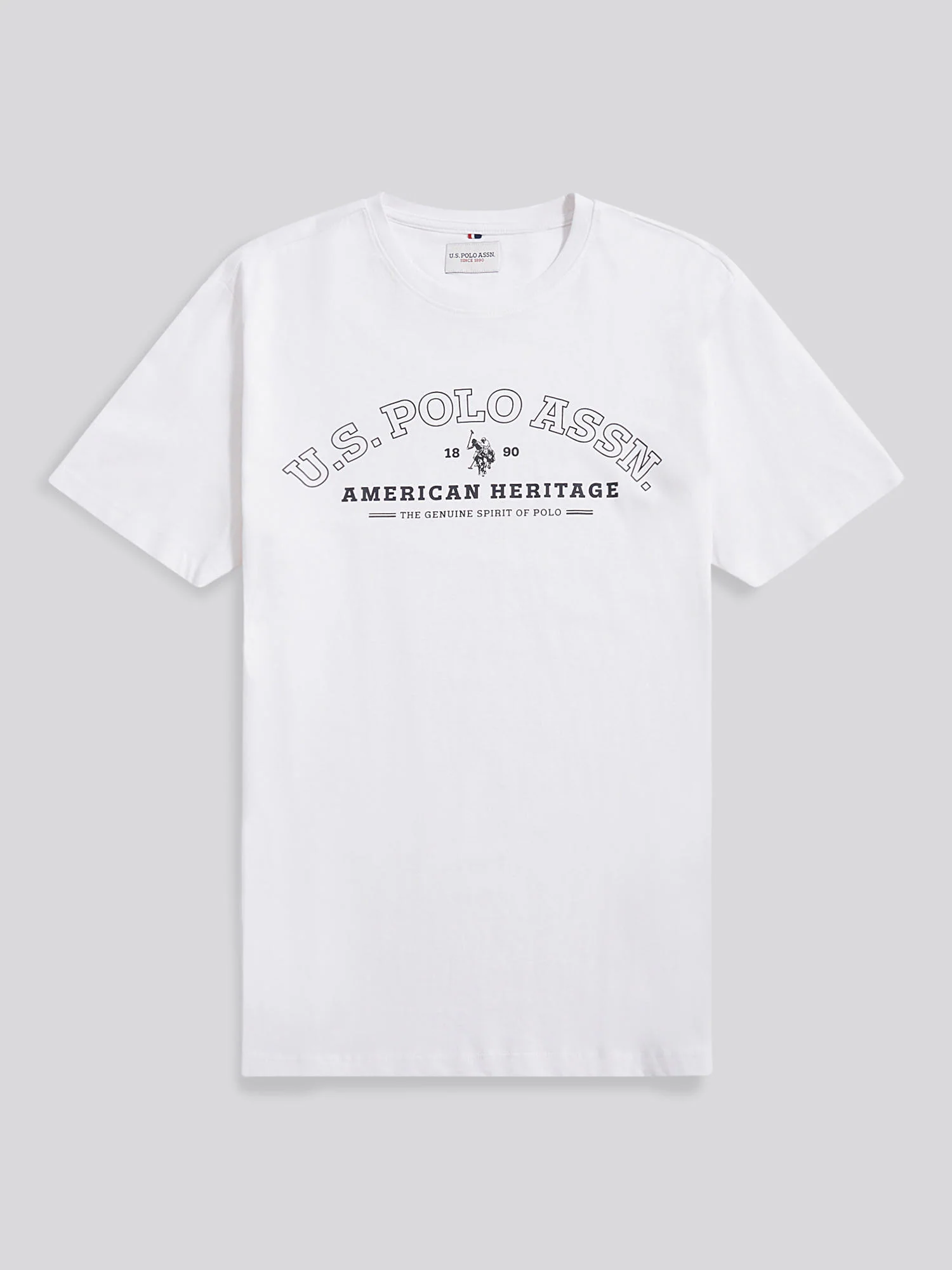 Mens Heritage Graphic T-Shirt in Bright White - Image 5