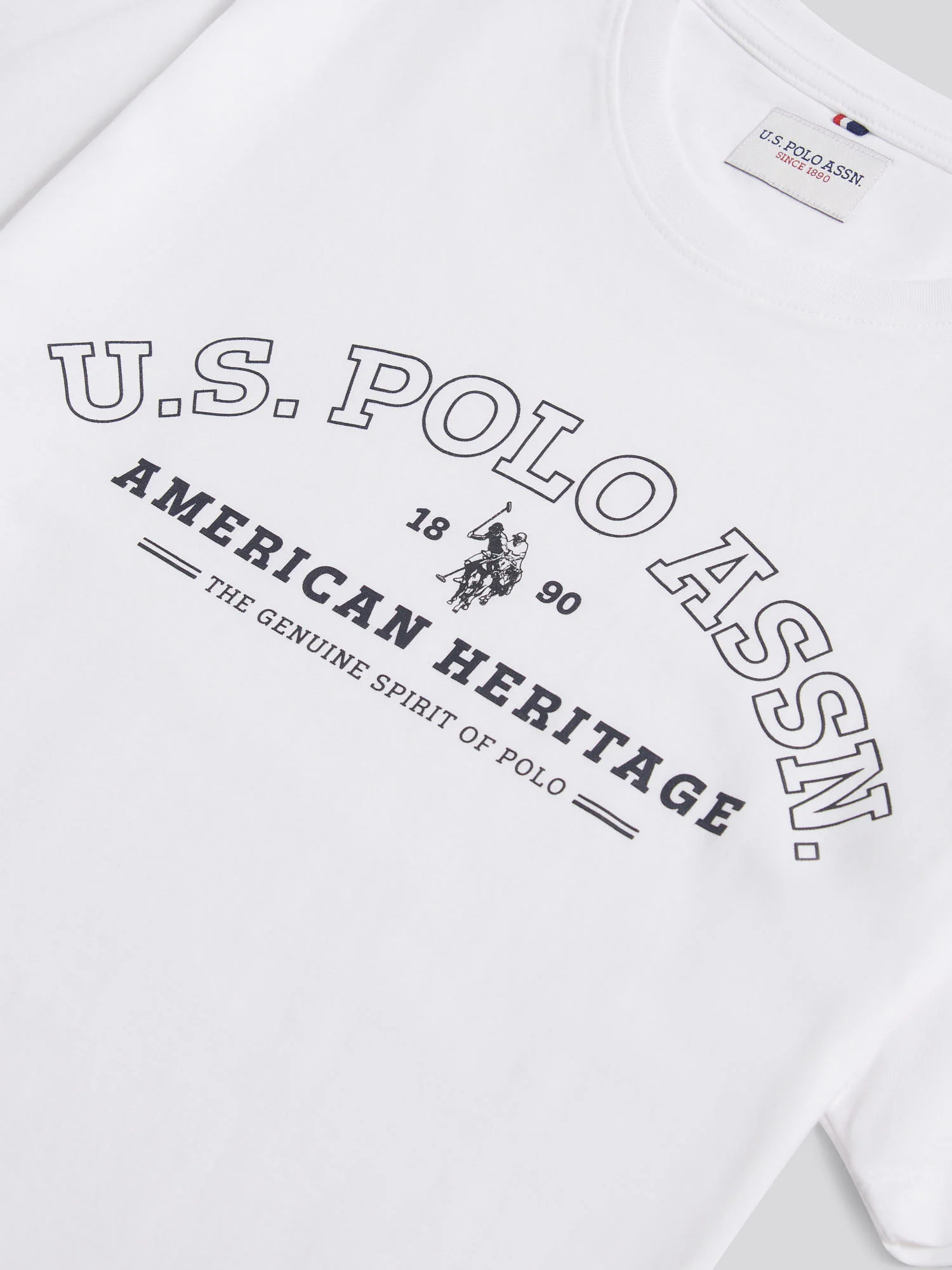 Mens Heritage Graphic T-Shirt in Bright White - Image 7