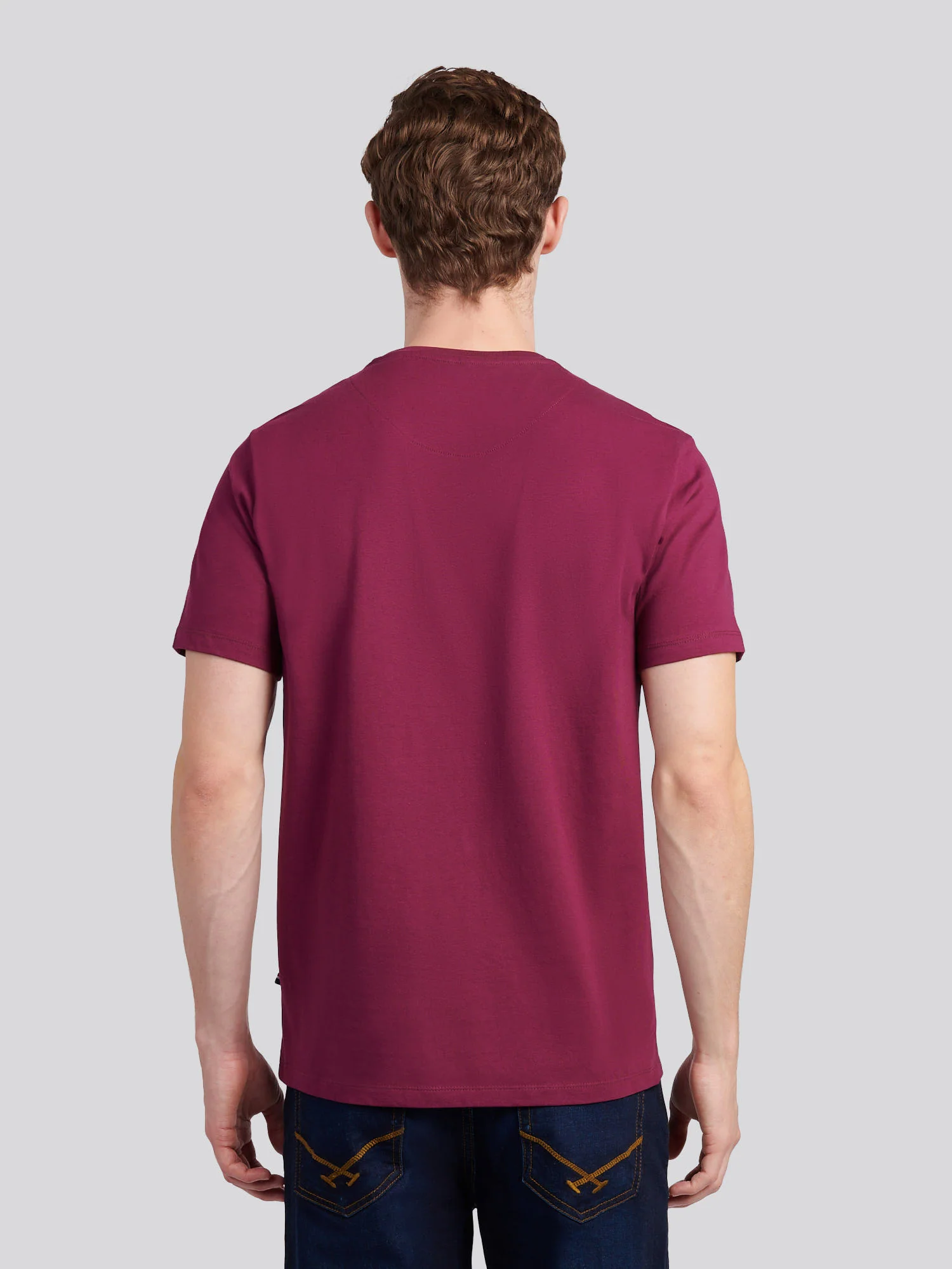 Mens Heritage Graphic T-Shirt in Grape Wine - Image 4