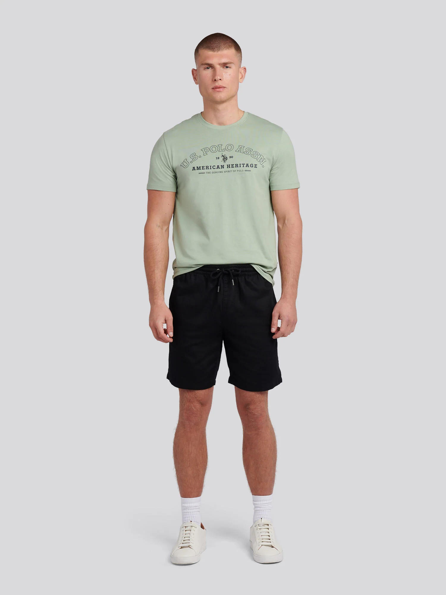 Mens Heritage Graphic T-Shirt in Iceberg Green - Image 3