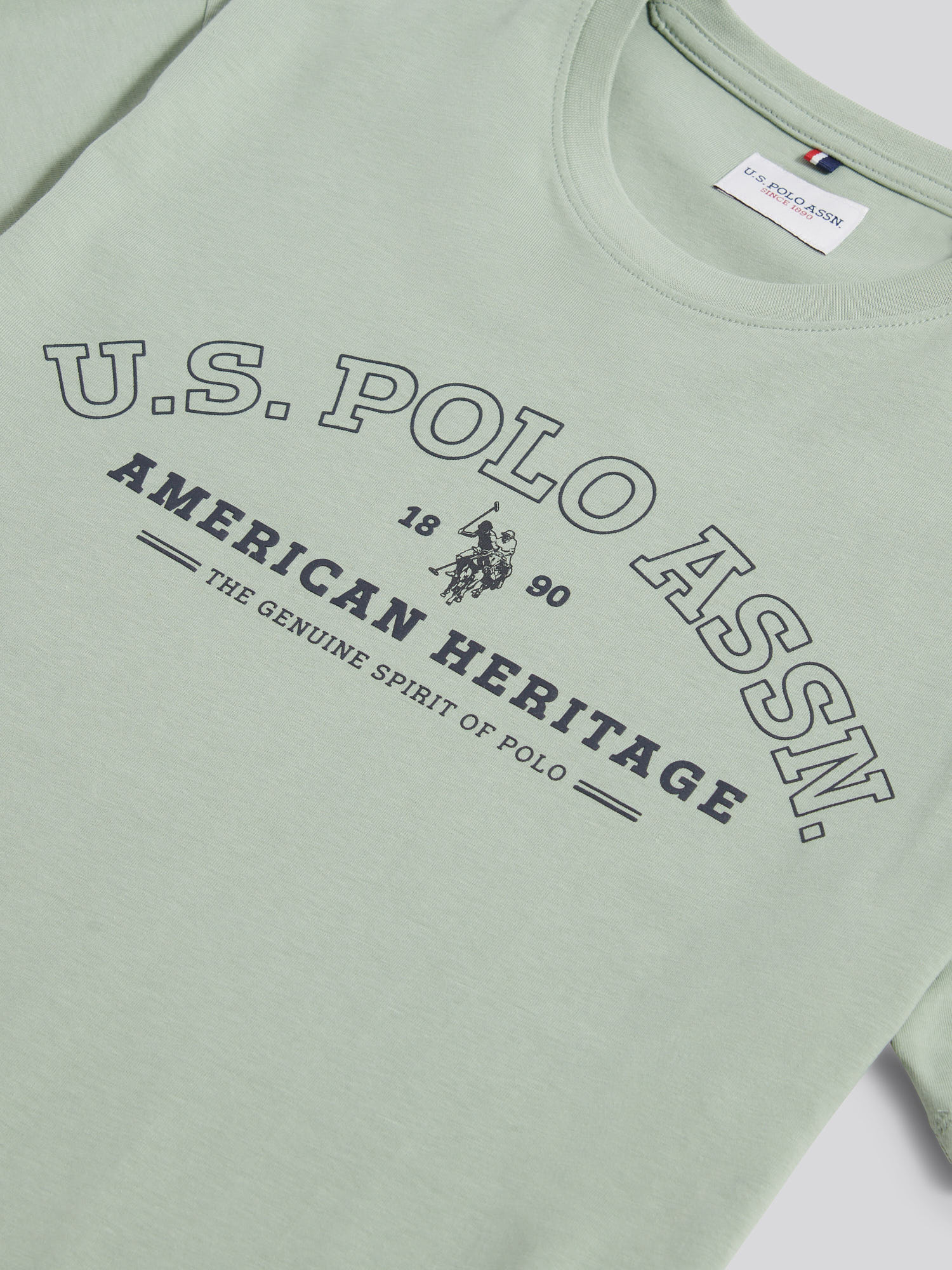 Mens Heritage Graphic T-Shirt in Iceberg Green - Image 7