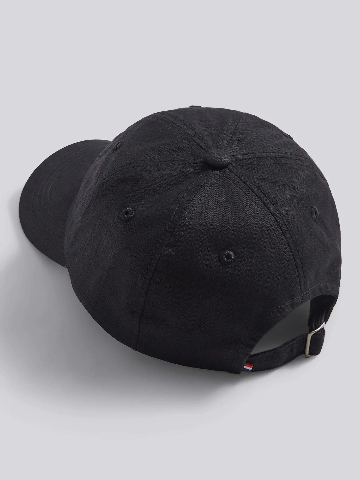 Mens Herringbone Cap in Black - Image 4