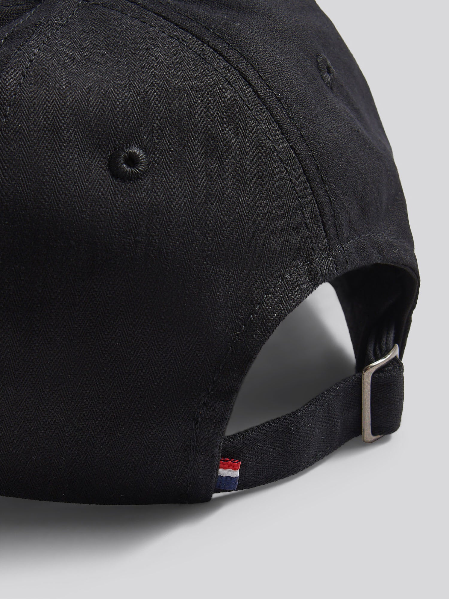 Mens Herringbone Cap in Black - Image 6