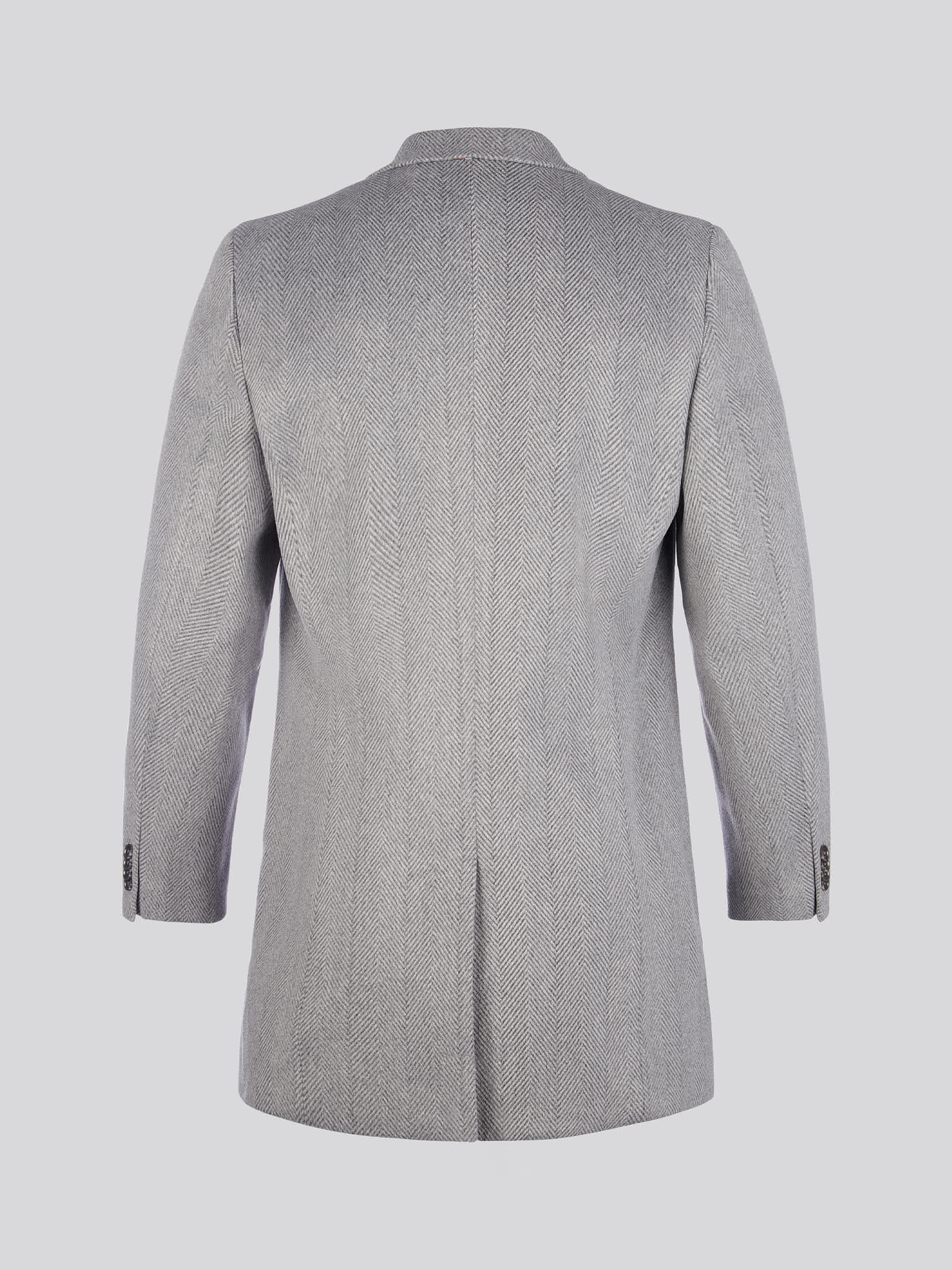 Mens Herringbone Coat in Ebony Windsor Wine DHM - Image 10