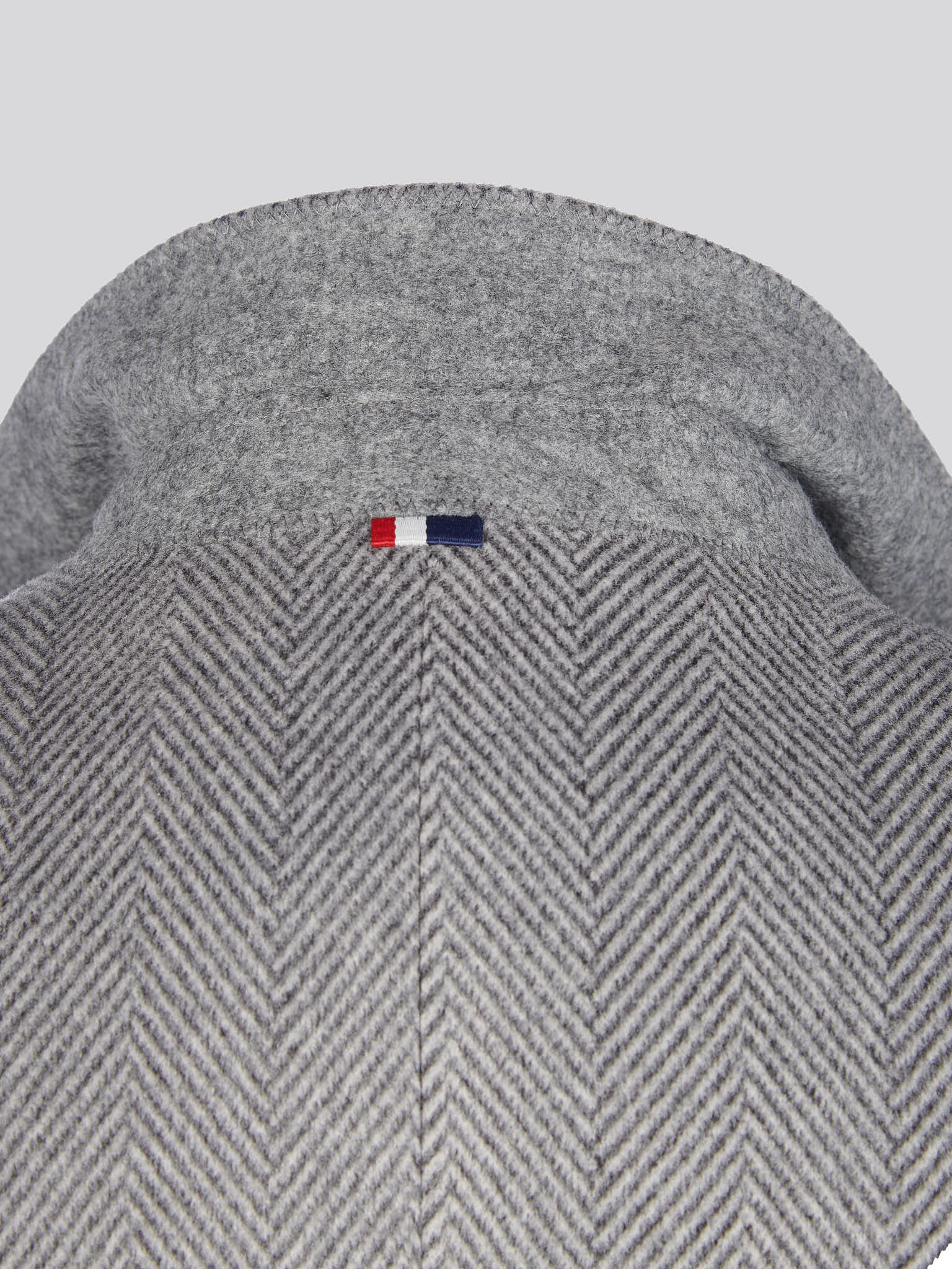 Mens Herringbone Coat in Ebony Windsor Wine DHM - Image 12