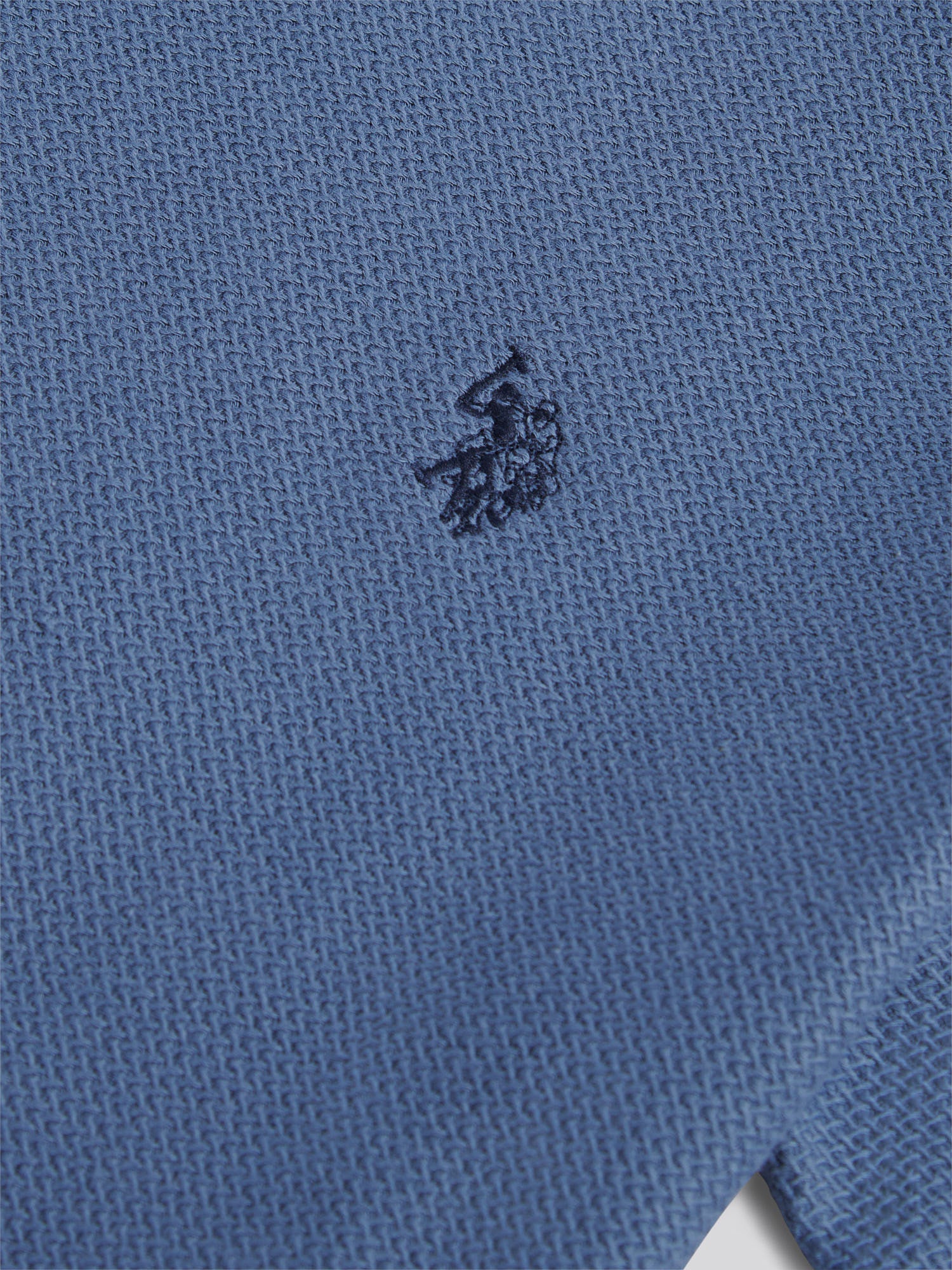 Mens HerringboneTexture T-Shirt in Vintage Indigo - Image 7