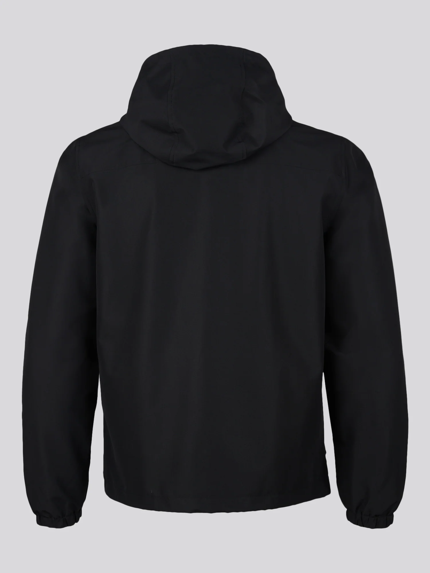 Mens Hooded Windbreaker Black Bright White DHM - Image 10