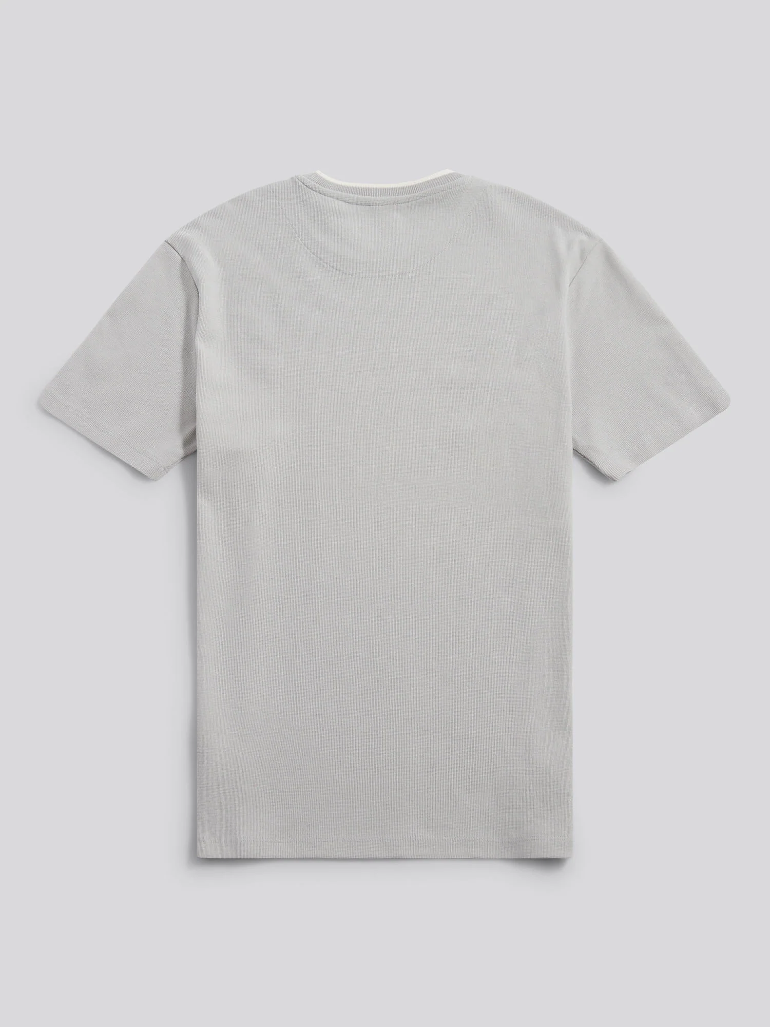 Mens Knit Texture Jersey T-Shirt in High Rise - Image 6