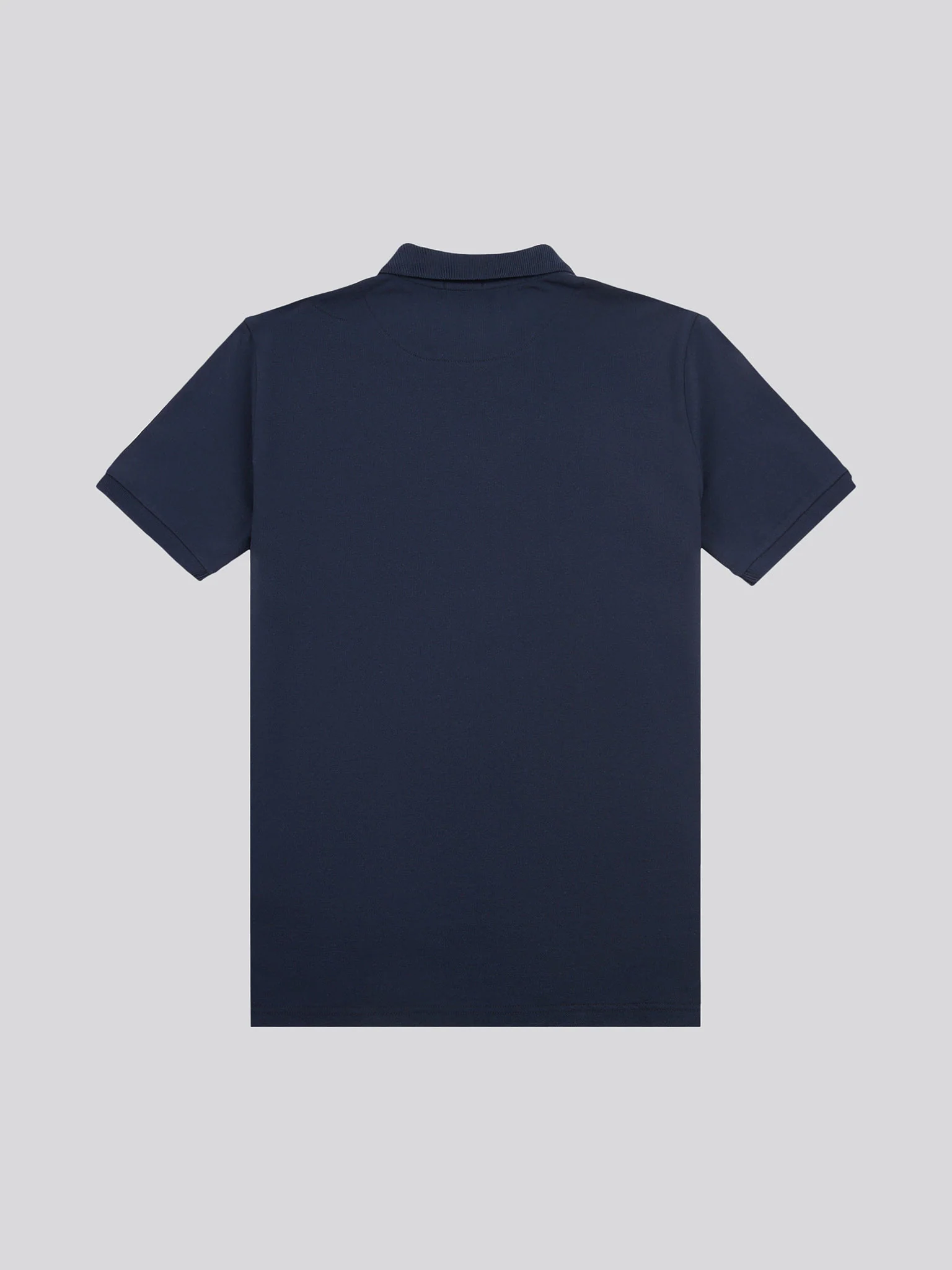 Mens Large Player Pique Polo Shirt in Dark Sapphire Navy / Haute Red DHM - Image 6