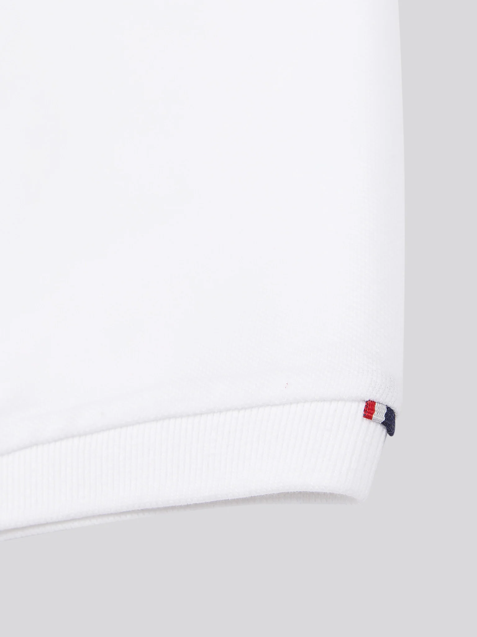 Mens Large Player Pique Polo Shirt in White / Dark Sapphire Navy DHM - Image 8