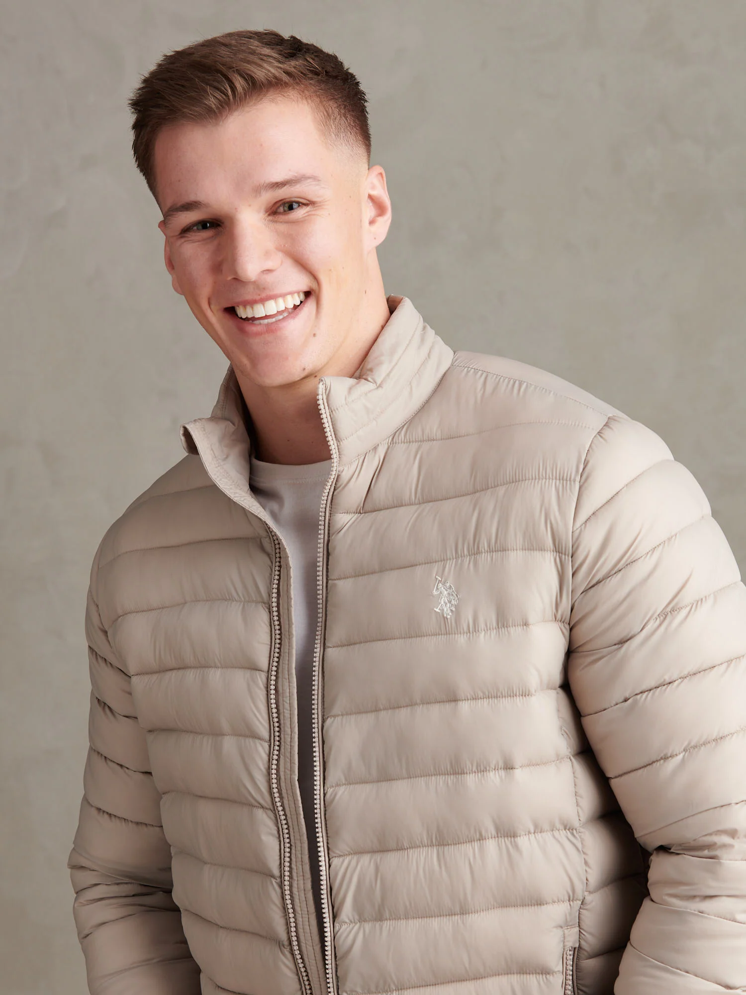 Mens Lightweight Bound Quilted Jacket Atmosphere - Image 2