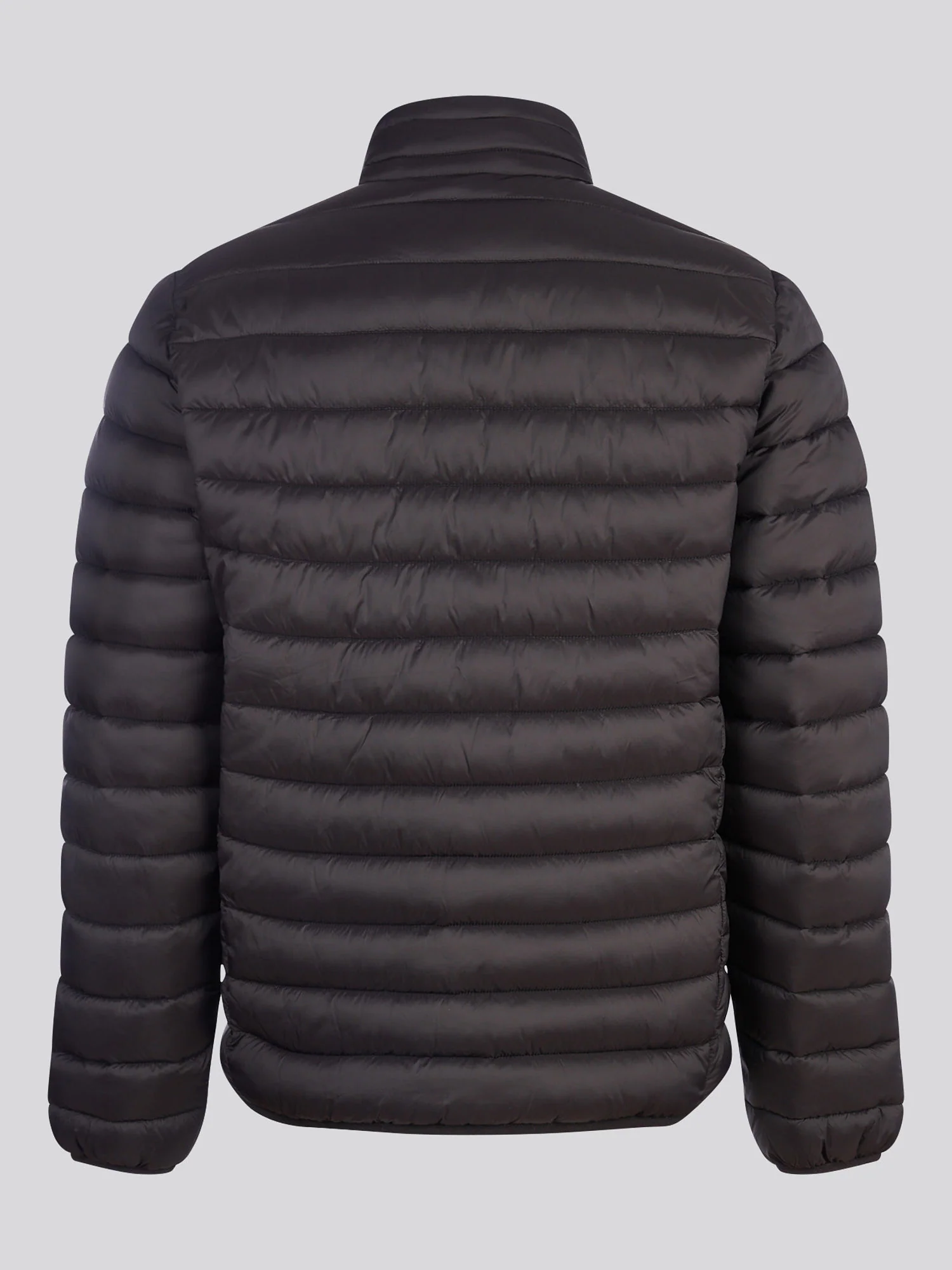Mens Lightweight Bound Quilted Jacket Black Bright White DHM - Image 9