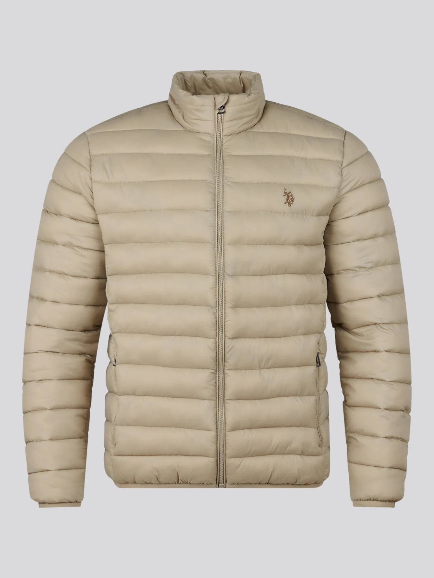 Mens Lightweight Bound Quilted Jacket Trench Coat - Image 5