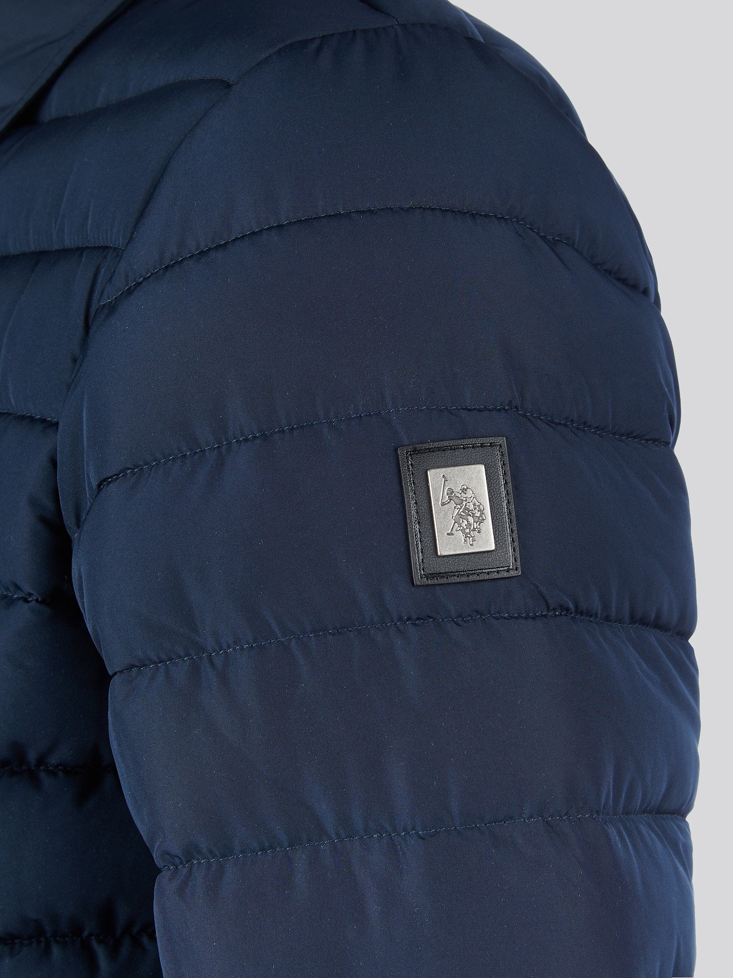 Mens Lightweight Quilted Collared Jacket in Dark Sapphire Navy - Image 13